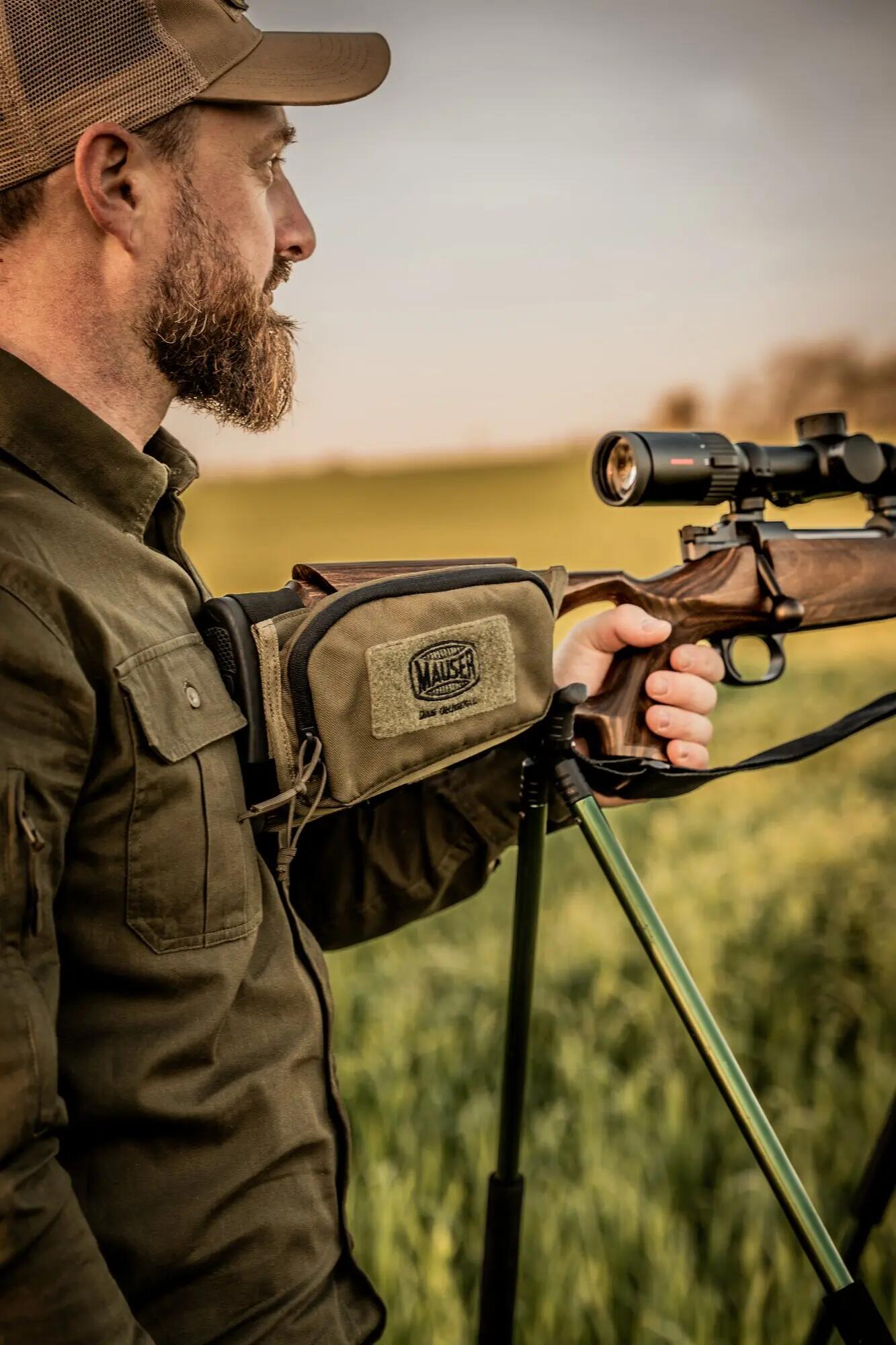 Schafttasche Jagd Schaftrücken - Matt Oliv 5/5