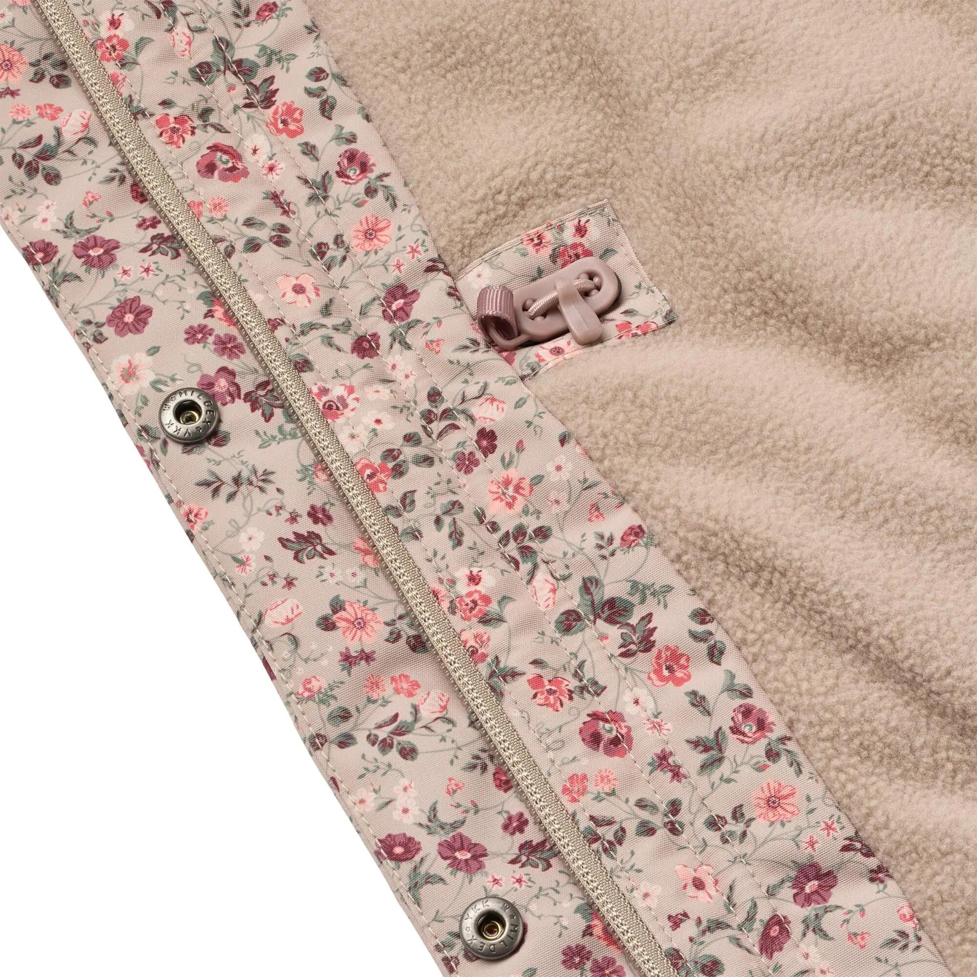 Veste d'hiver fille Mathilde gris fleurs de lune 5/5