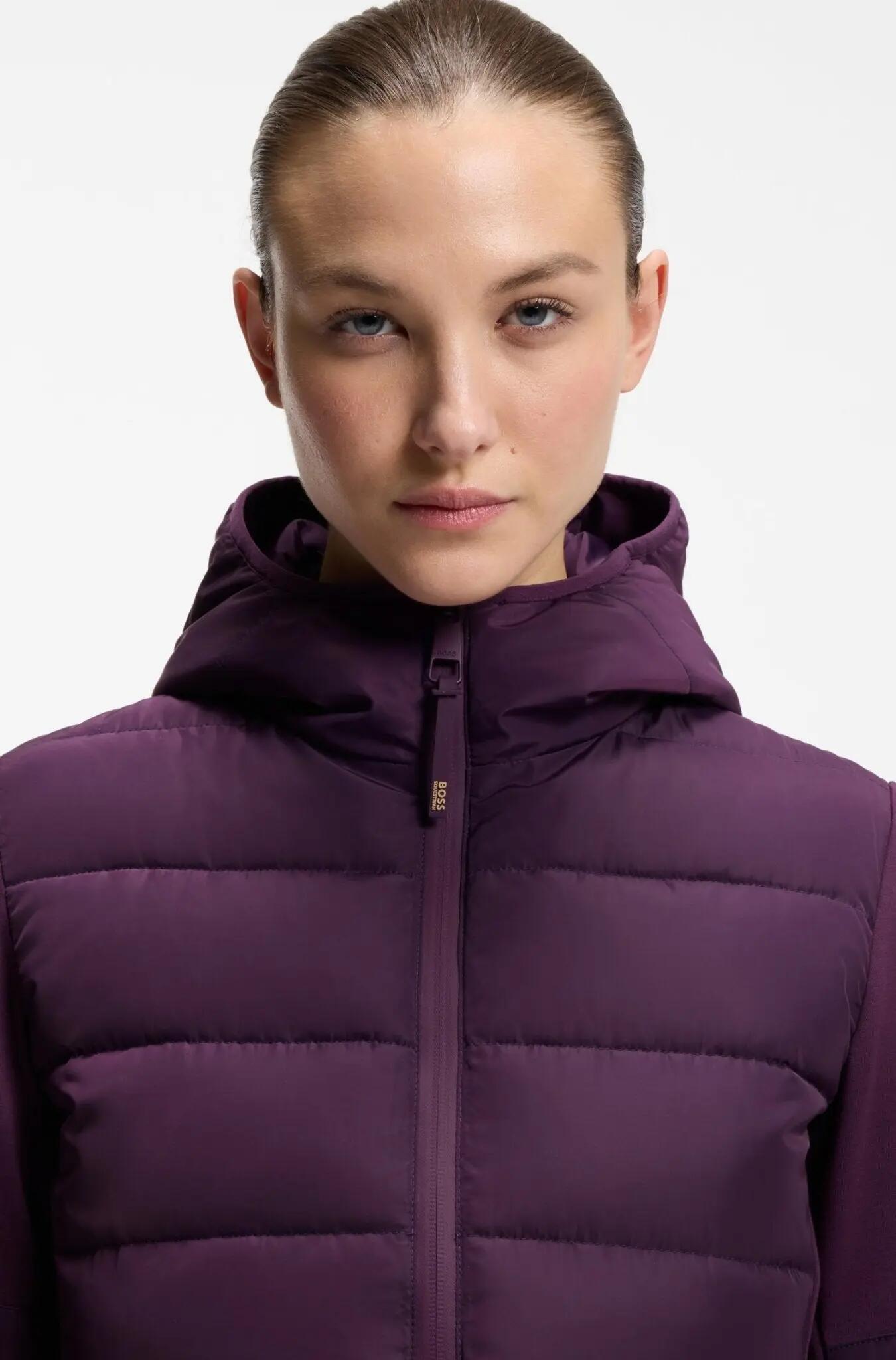 Boss Equestrian Jessy Hybrid Puffer Jas Dames Bruin - 3/7