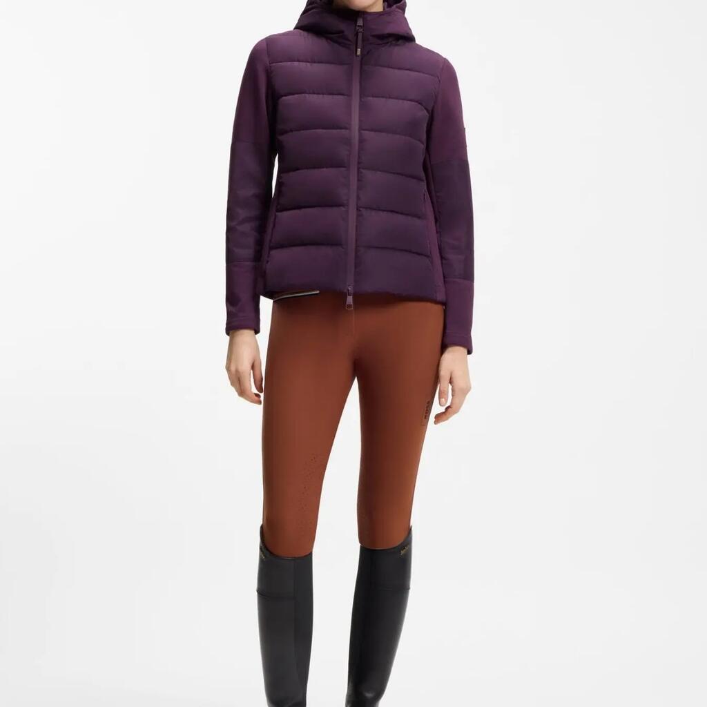 Boss Equestrian Jessy Hybrid Puffer Jas Dames Bruin -