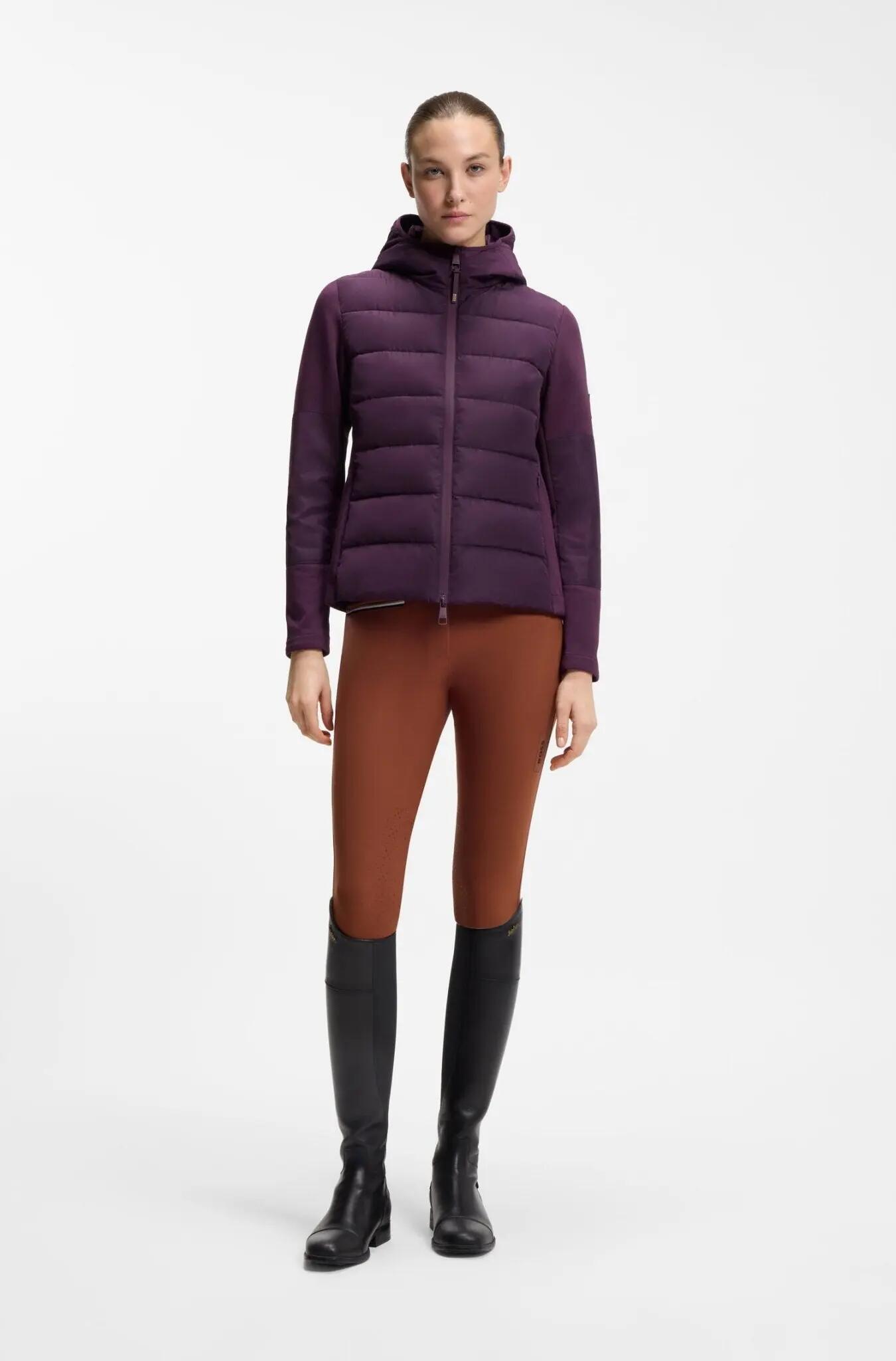 Boss Equestrian Jessy Hybrid Puffer Jas Dames Bruin - 2/7