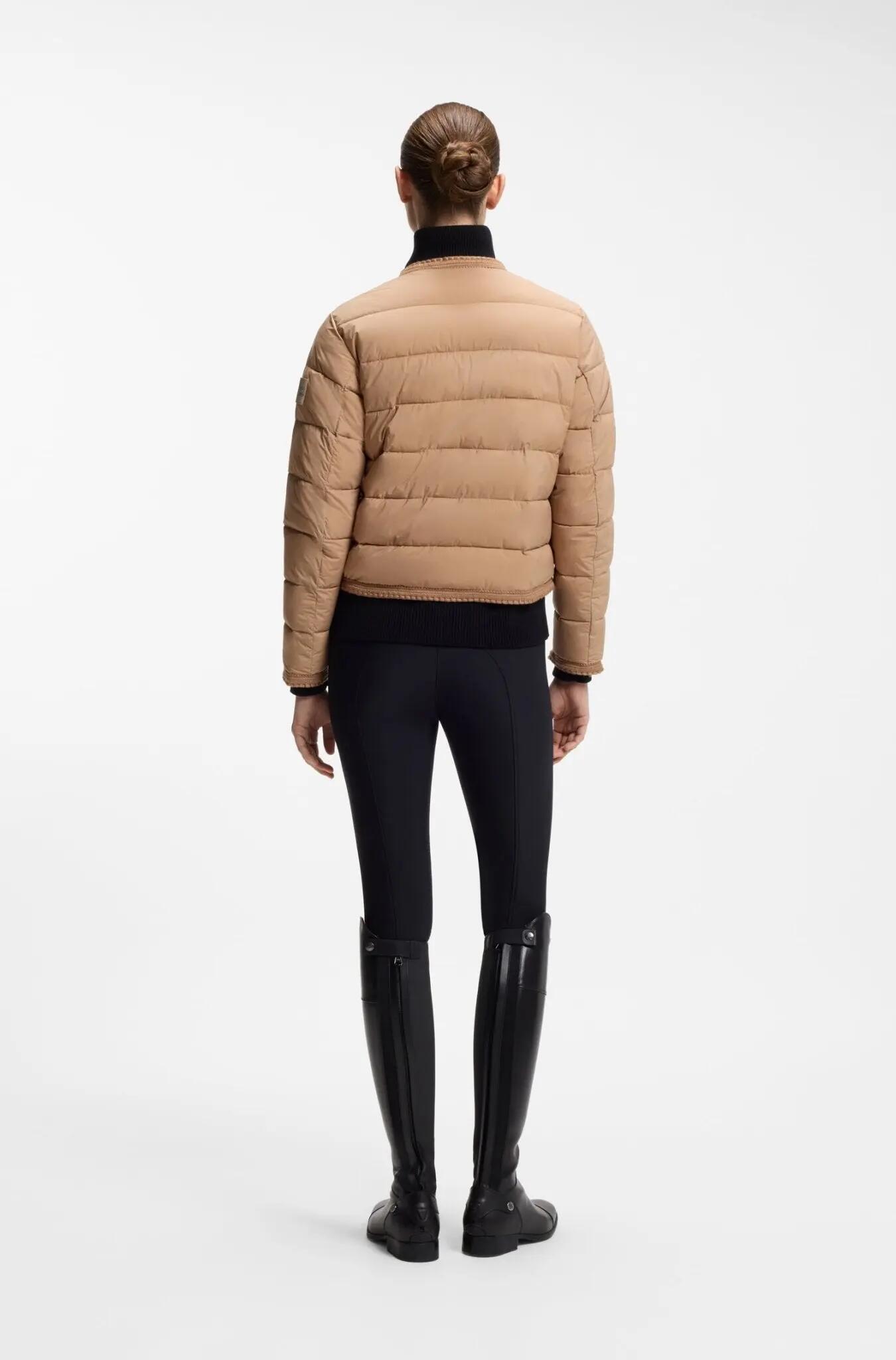 Boss Equestrian Nora Petite Puffer Jas Dames Beige - 3/6