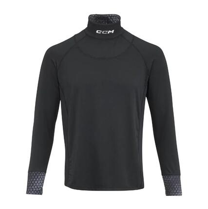 CCM Youth Neck Protector Long Sleeve Shirt noir pour enfants sous-vêtement