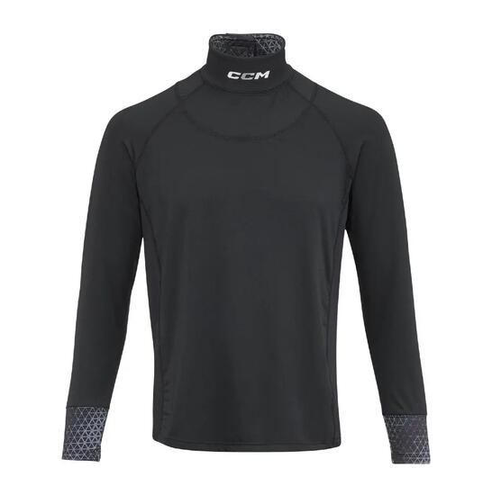 CCM Youth Neck Protector Long Sleeve Shirt noir pour enfants sous-vêtement