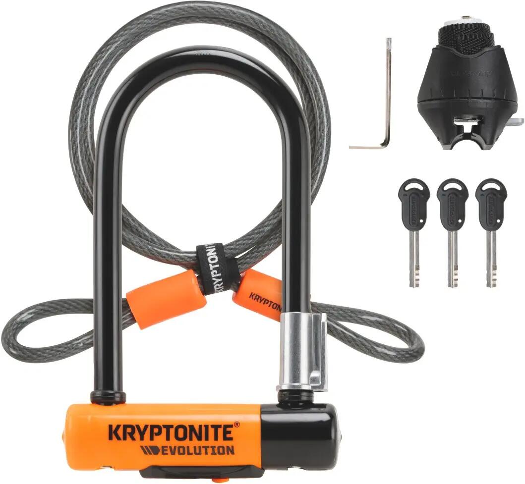 Kryptonite Evolution Mini 7 U-Shield met Kryptoflex kabel 3/6