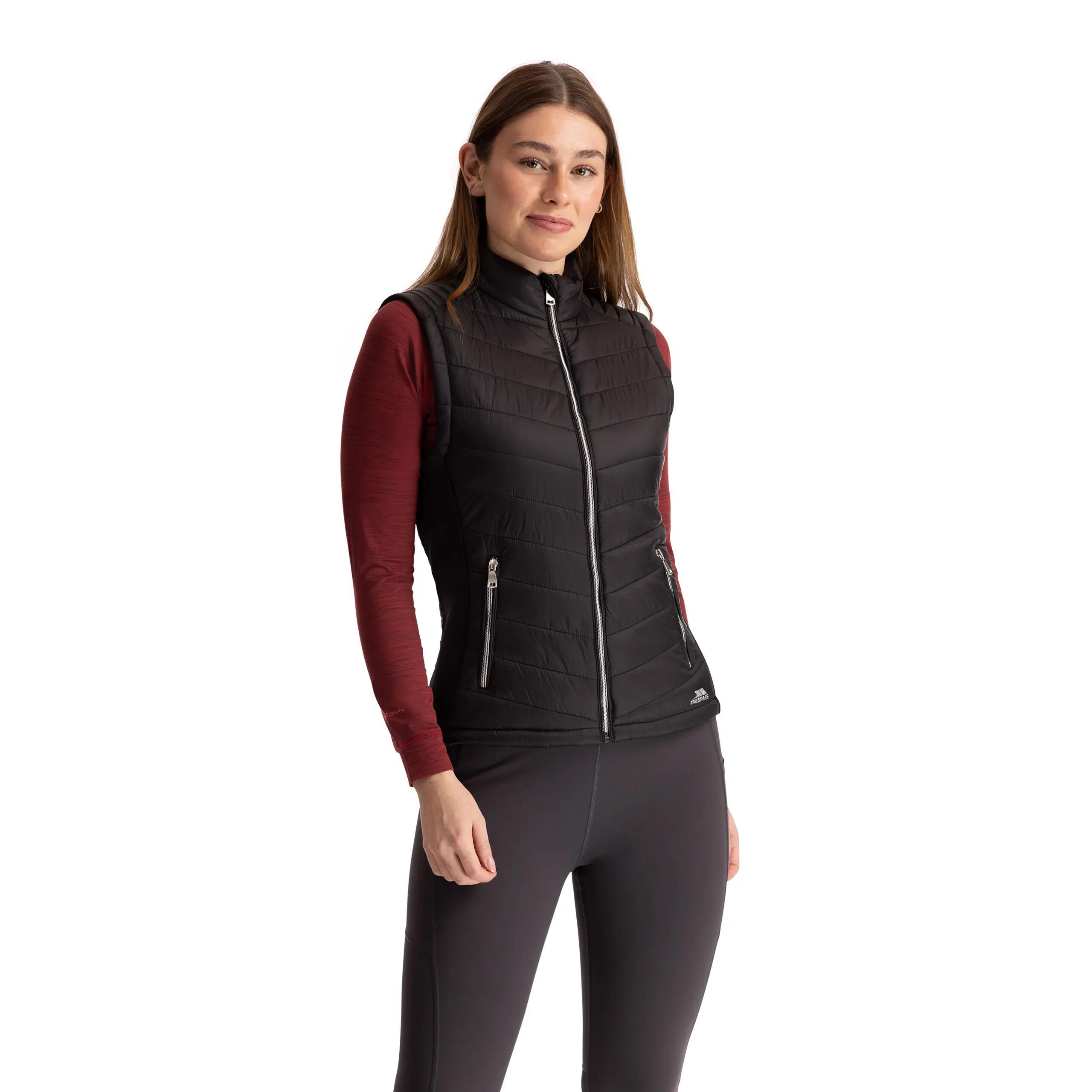 Trespass Elanora - Dames gewatteerd gilet zwart 3/5
