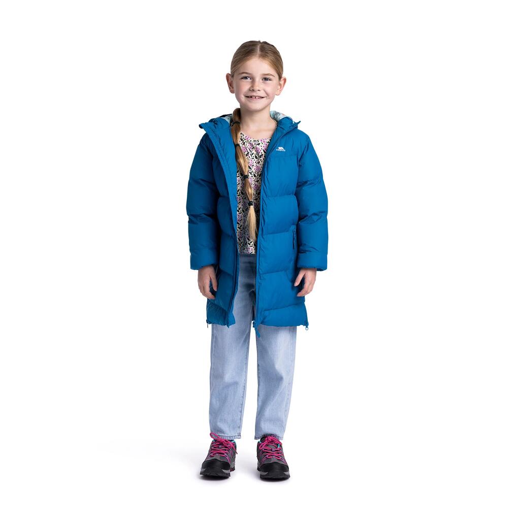 Girls Padded Jacket Longer Length with 2 Zip Pockets Pleasing