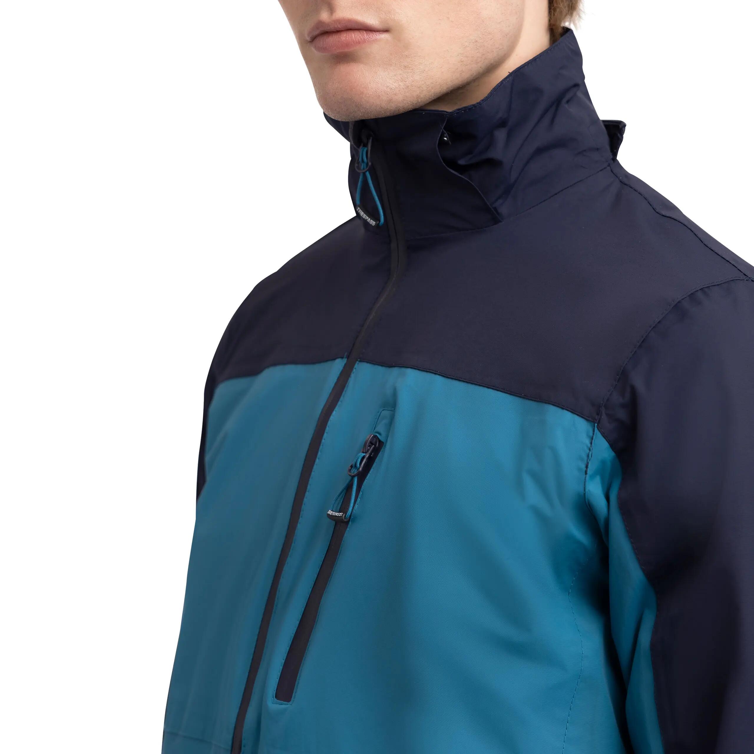 Trespass Curbridge - Giacca antipioggia maschile Bondi Blu 5/5