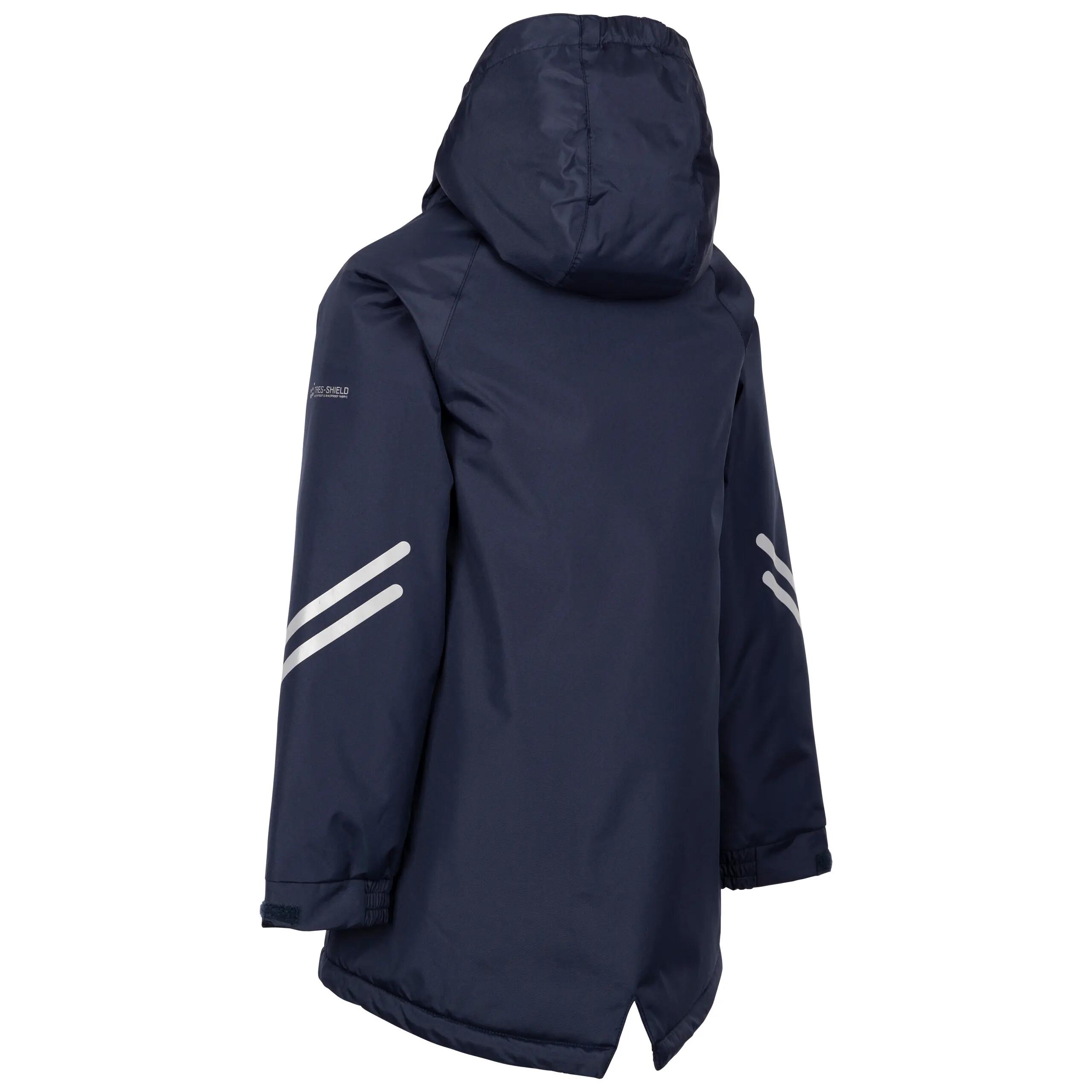 Trespass Valleyfield - Jaqueta impermeável infantil unissex azul marinho 2/2