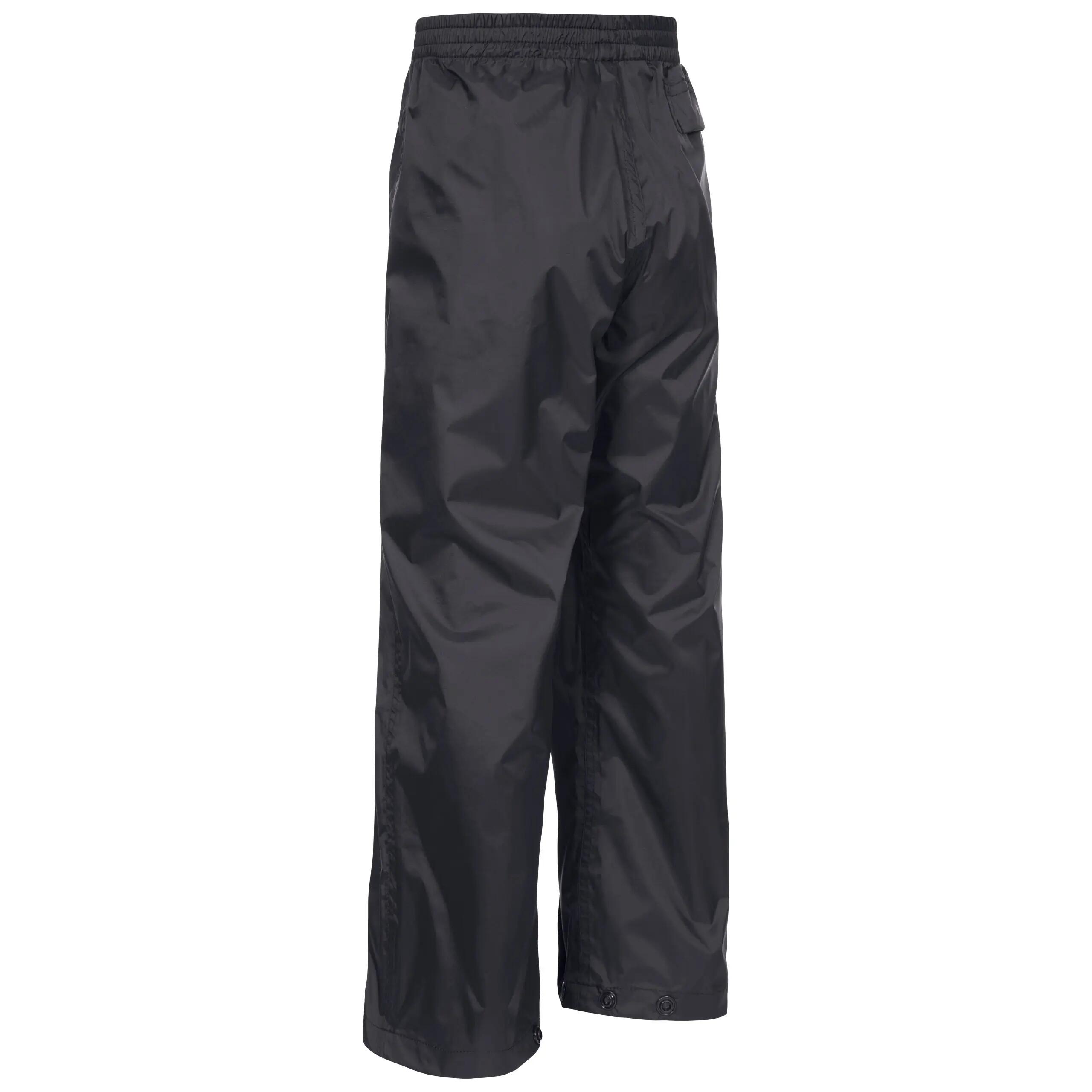 Pantaloni antipioggia bambini - 5000mm - QIKPAC - nero 3/7