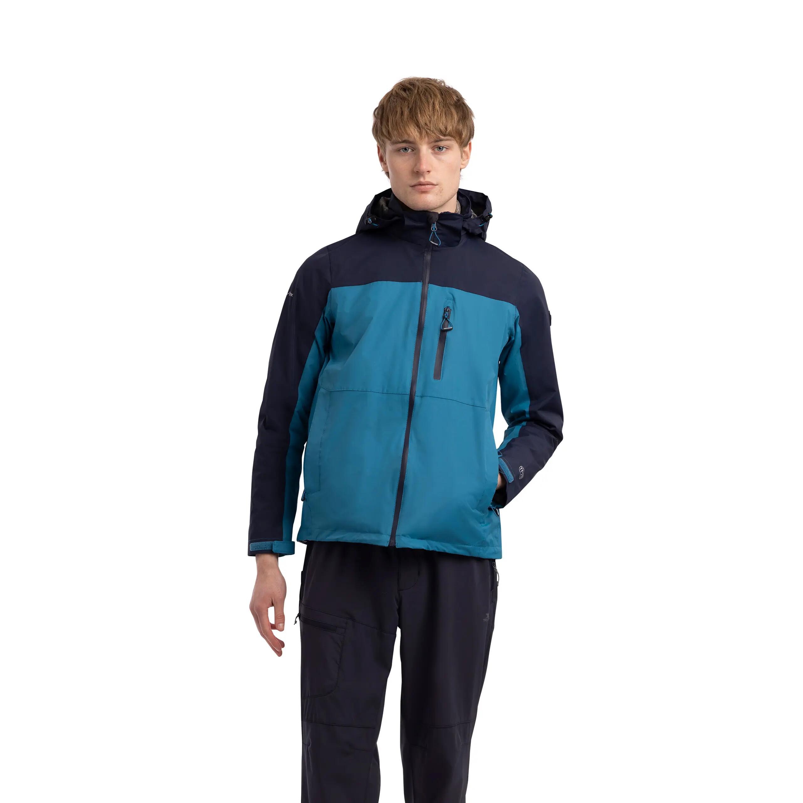 Trespass Curbridge - Giacca antipioggia maschile Bondi Blu 2/5