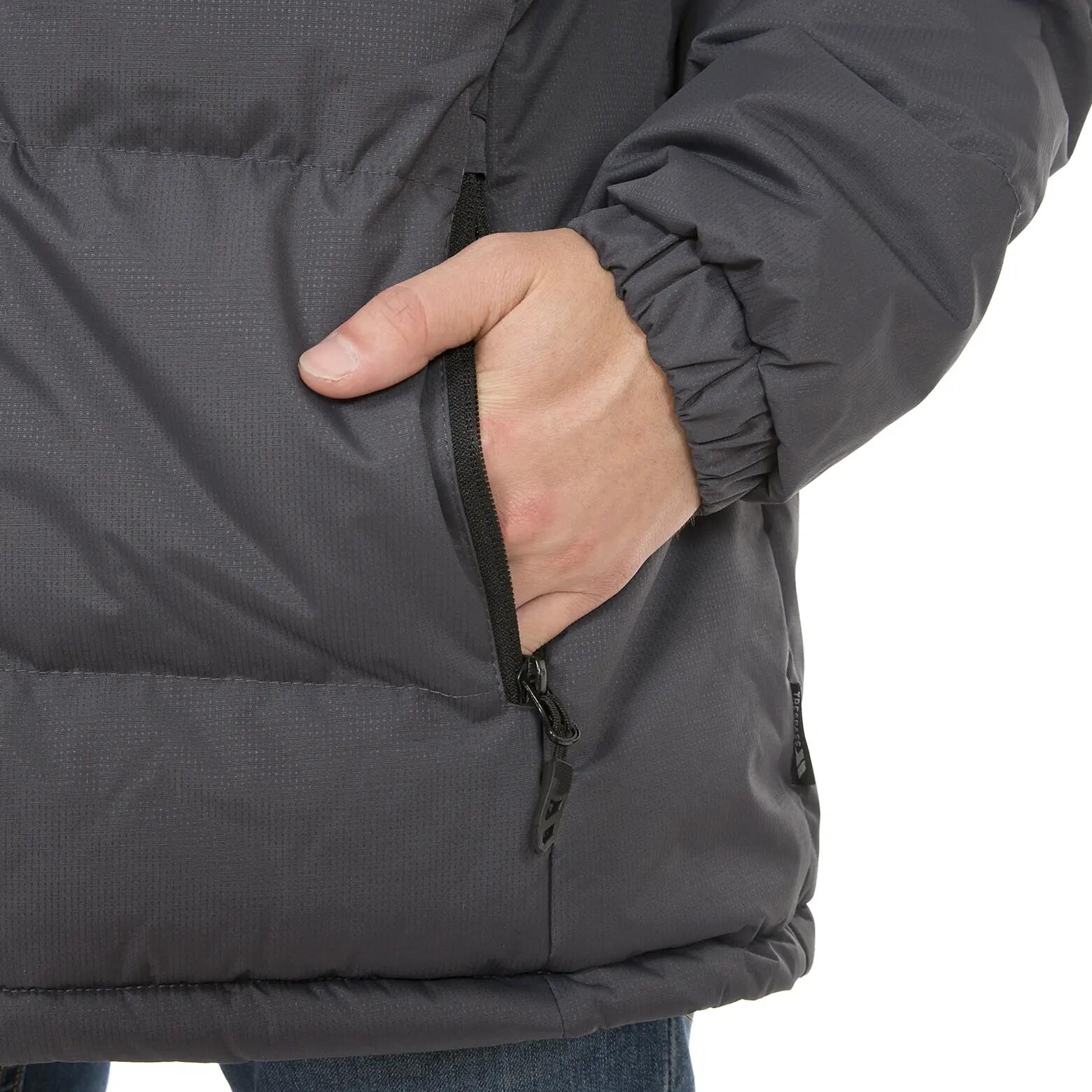 Mens Padded Jacket Casual Winter Coat Clip 5/5