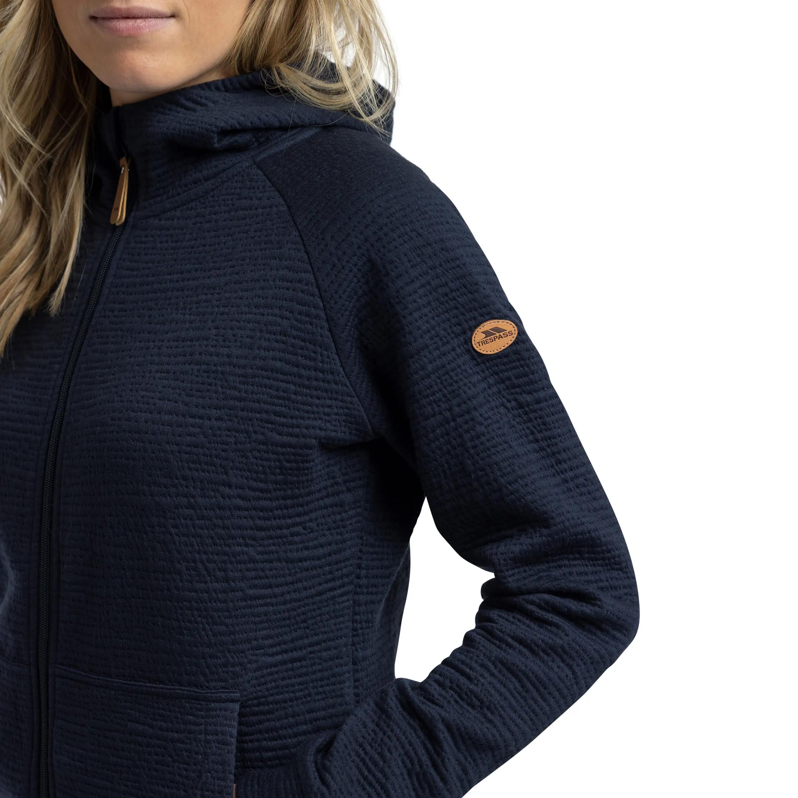 Trespass Lillie - Sudadera con capucha informal para mujer azul marino 4/5