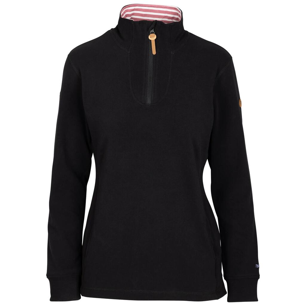 Womens Soft Handfeel Striped Jersey Lining Fleece  - Big Heart