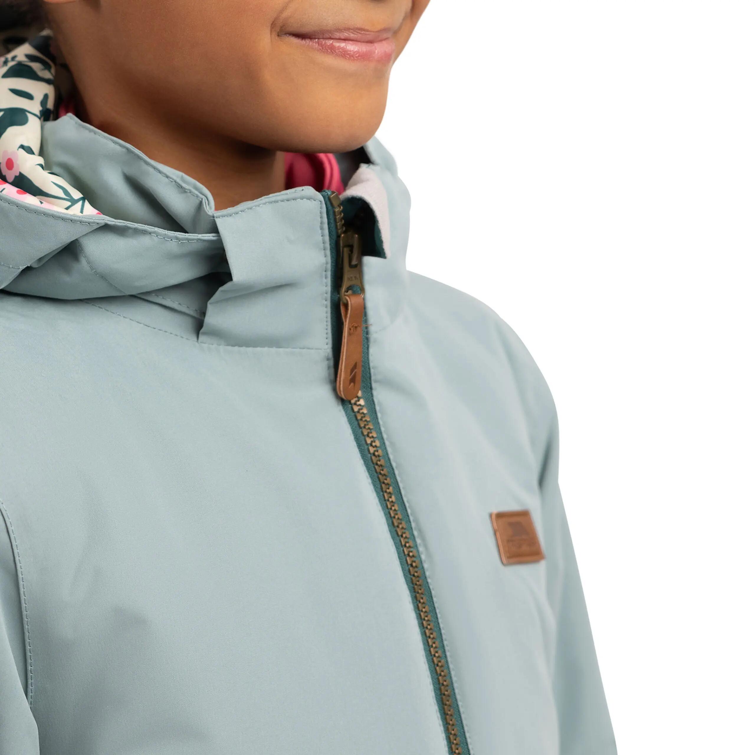 2058 Chaqueta impermeable infantil dos tonos con capucha desmontable 4/5