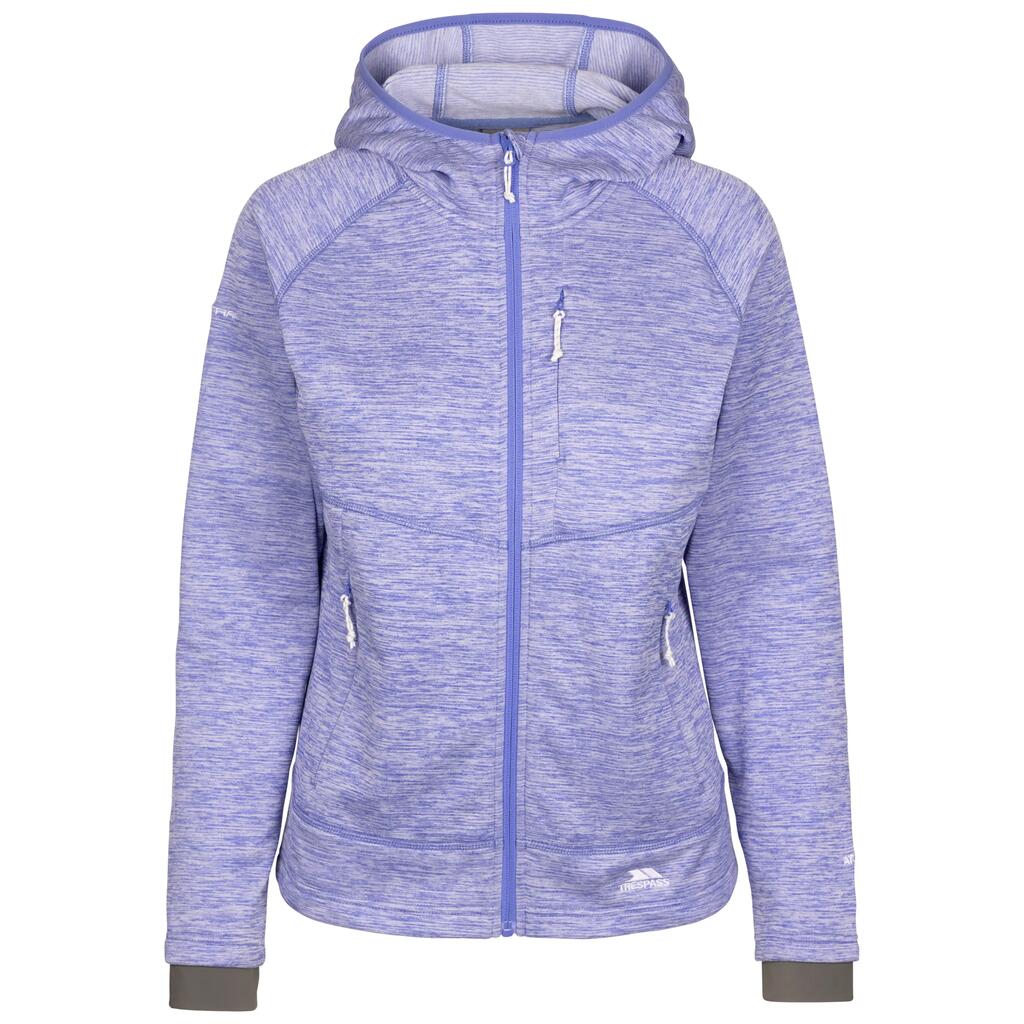Womens Fleece Full Zip, Grown On Hood And 3 Zip Pockets Tara
