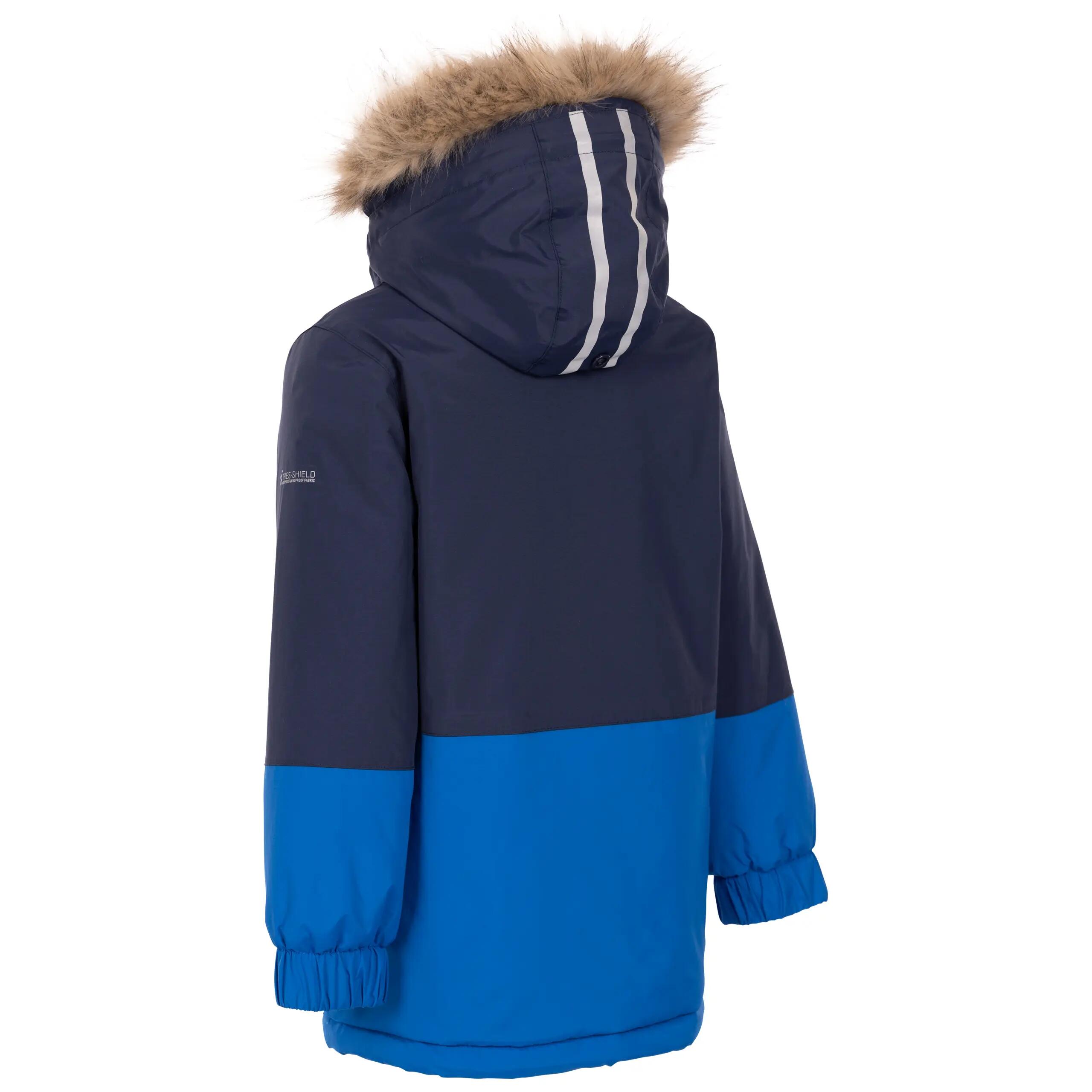 Trespass Laytone Unisex-Regenjacke für Kinder, Marineblau, Gr. 9/10 2/2