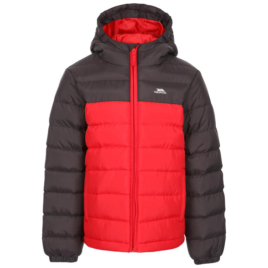 Kids Jacket Contrast Zip, 2 Pockets, Quilted - Oskar B