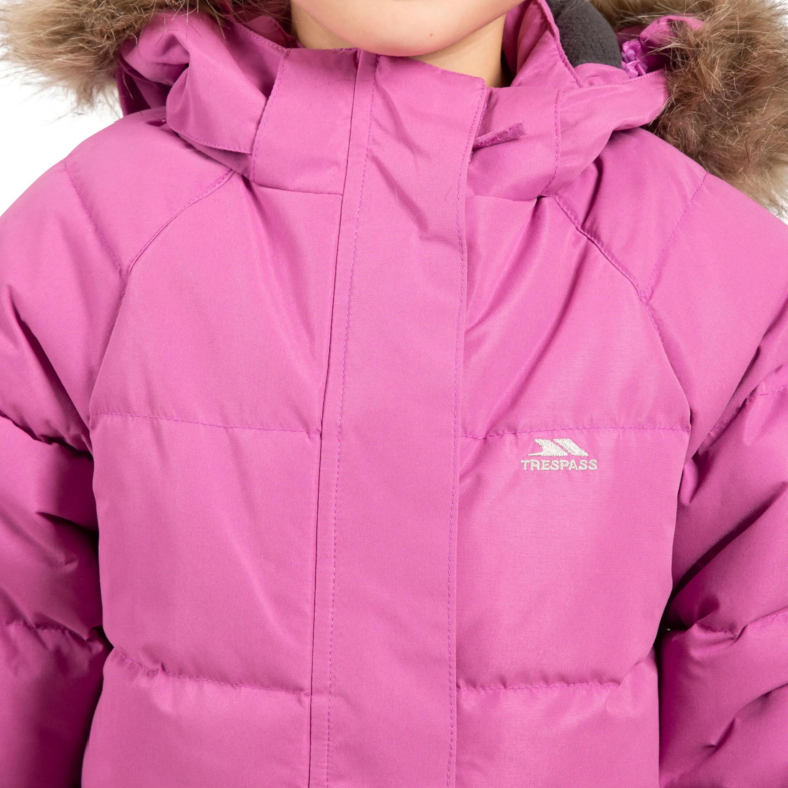 Trespass Unique - Doudoune longue femme Deep Rose 5/5