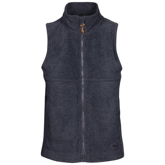 Trespass Talkative- Gilet Polaire Femme At200 Gris Foncé Chiné