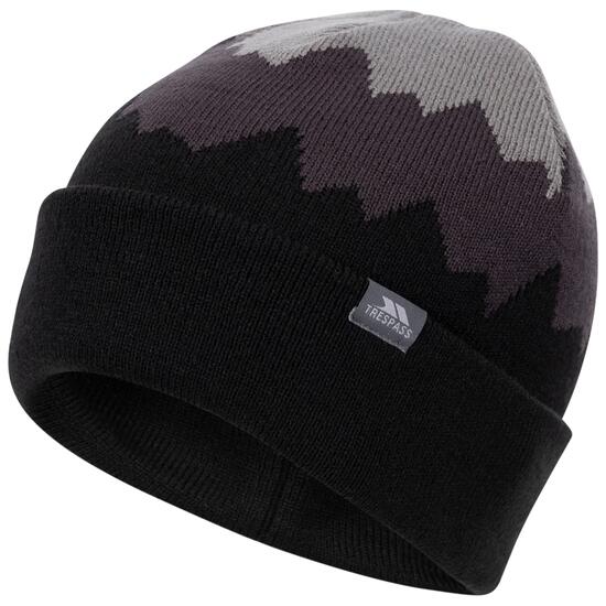 Trespass Cobbler bonnet homme tricoté - Storm Grey/Dark Grey/Black