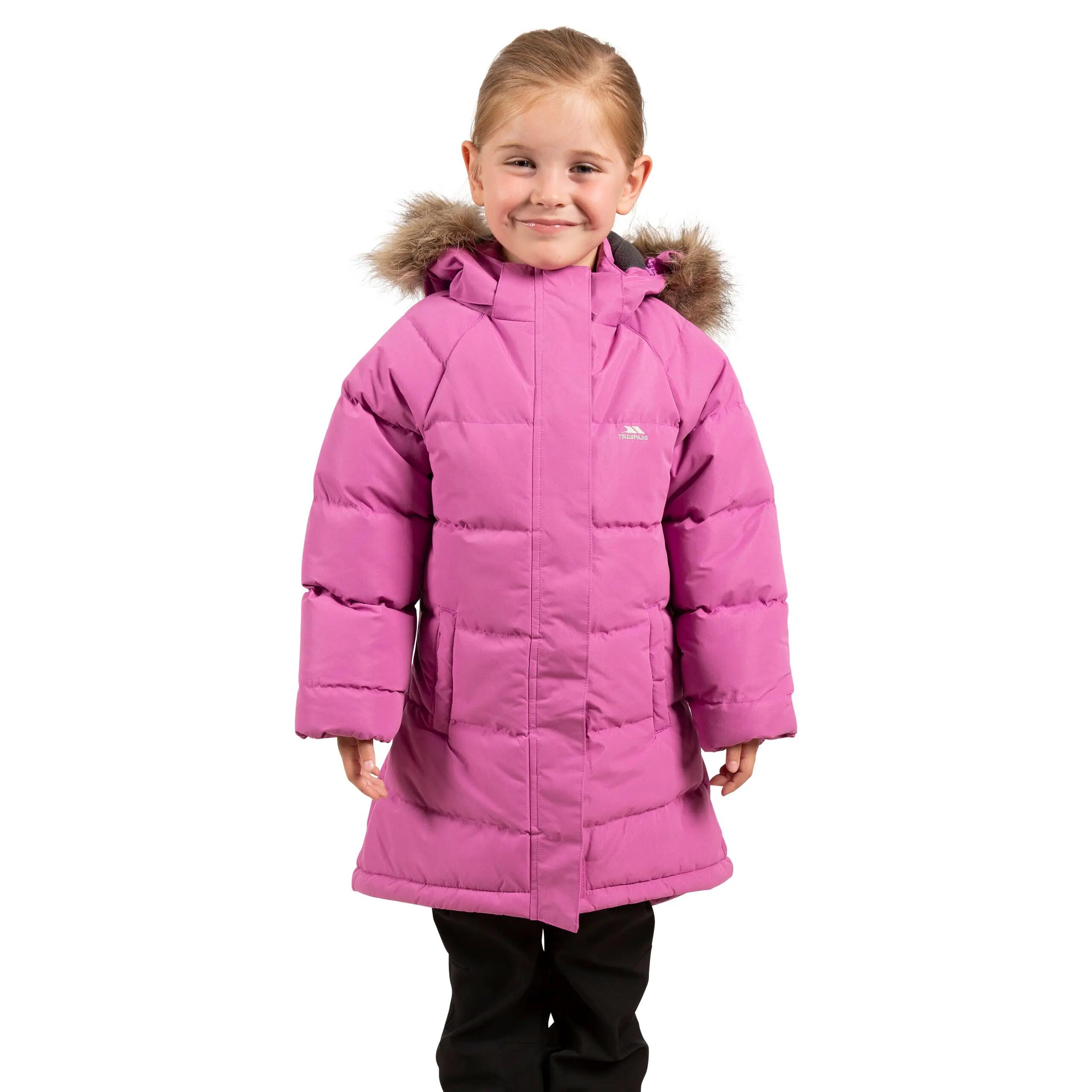 Trespass Unique - Doudoune longue femme Deep Rose 3/5