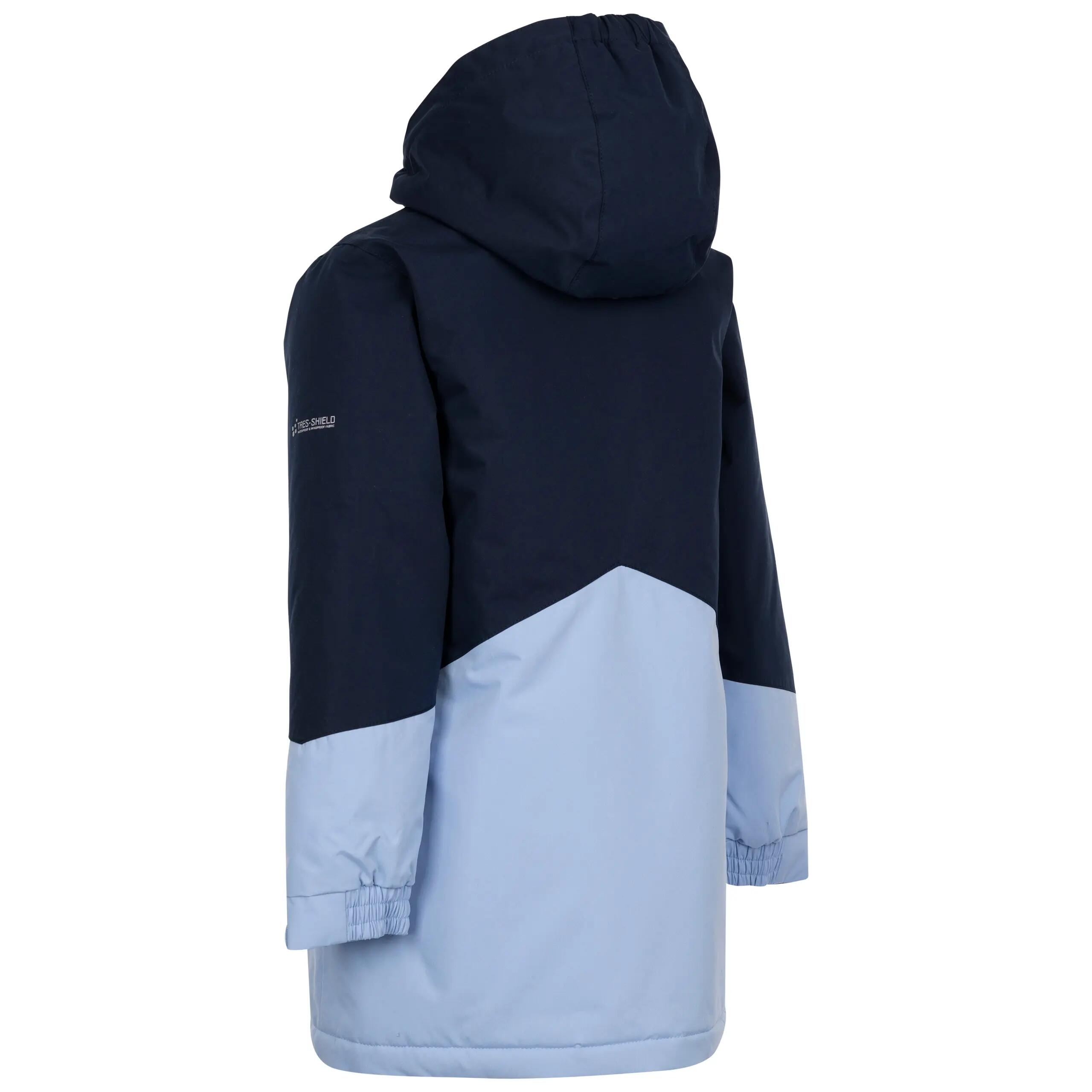 2058 Trespass Oleta - Giacca antipioggia unisex per bambini fiordaliso 2/3