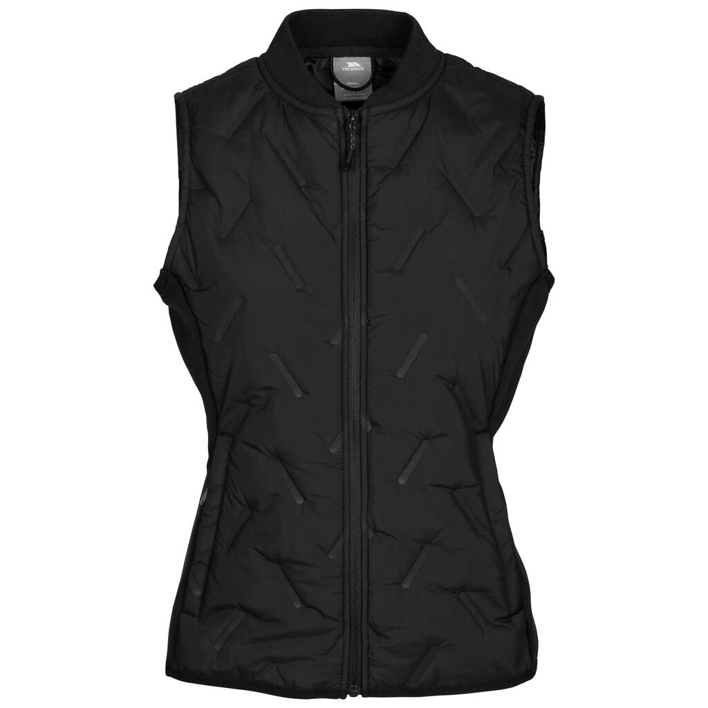 Womens Activewear Gilet with Faux Down Padding and 2 Zip Pockets Miran