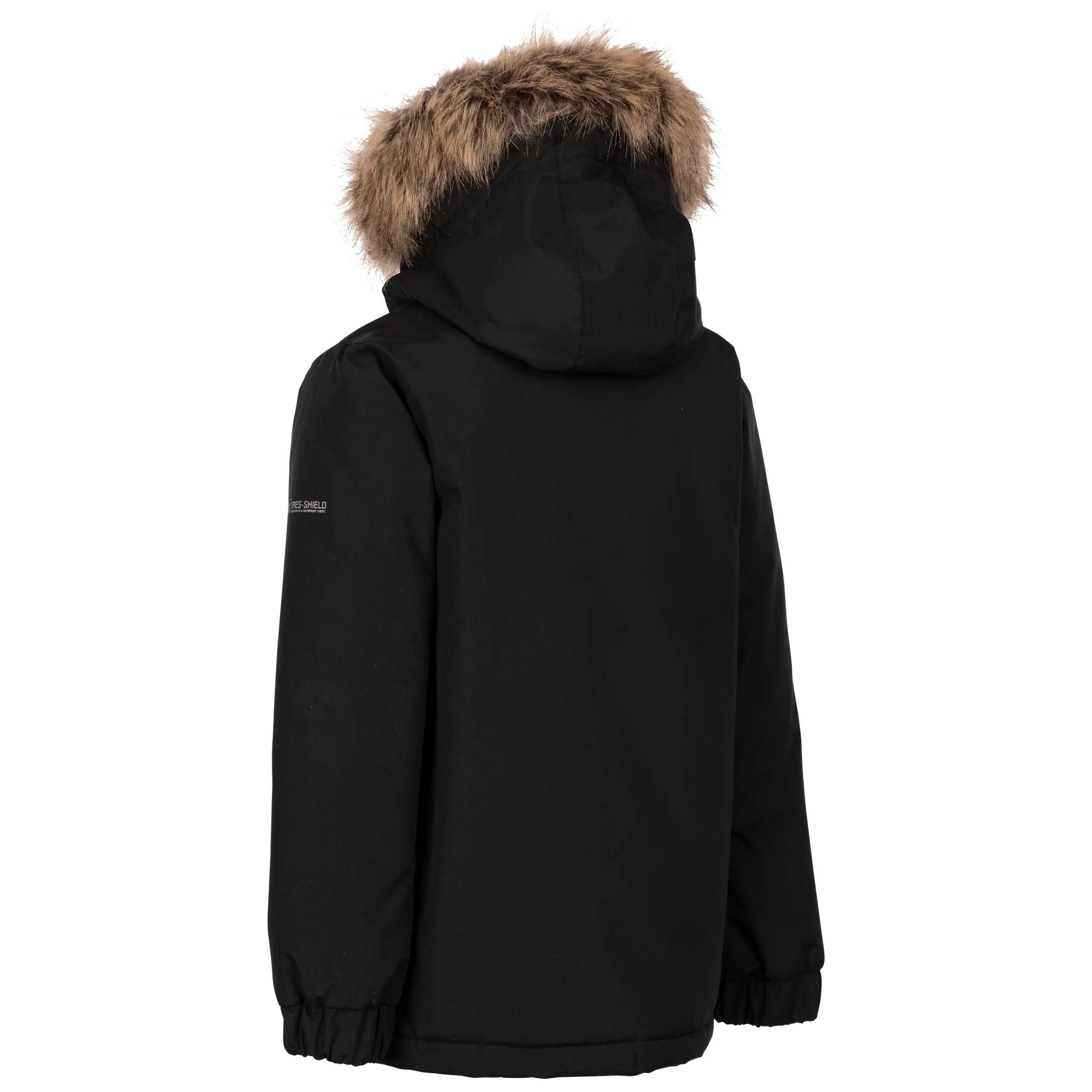 Trespass Wyald- Veste de Pluie Mixte Enfant Noir 2/3