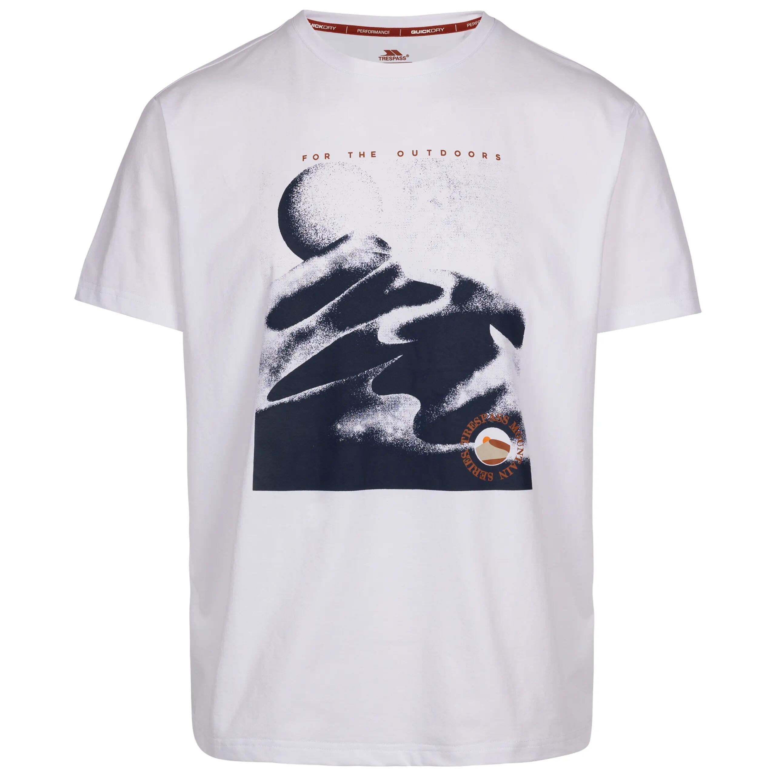 Trespass Sagnay - T-shirt décontracté pour Homme Blanc 1/5
