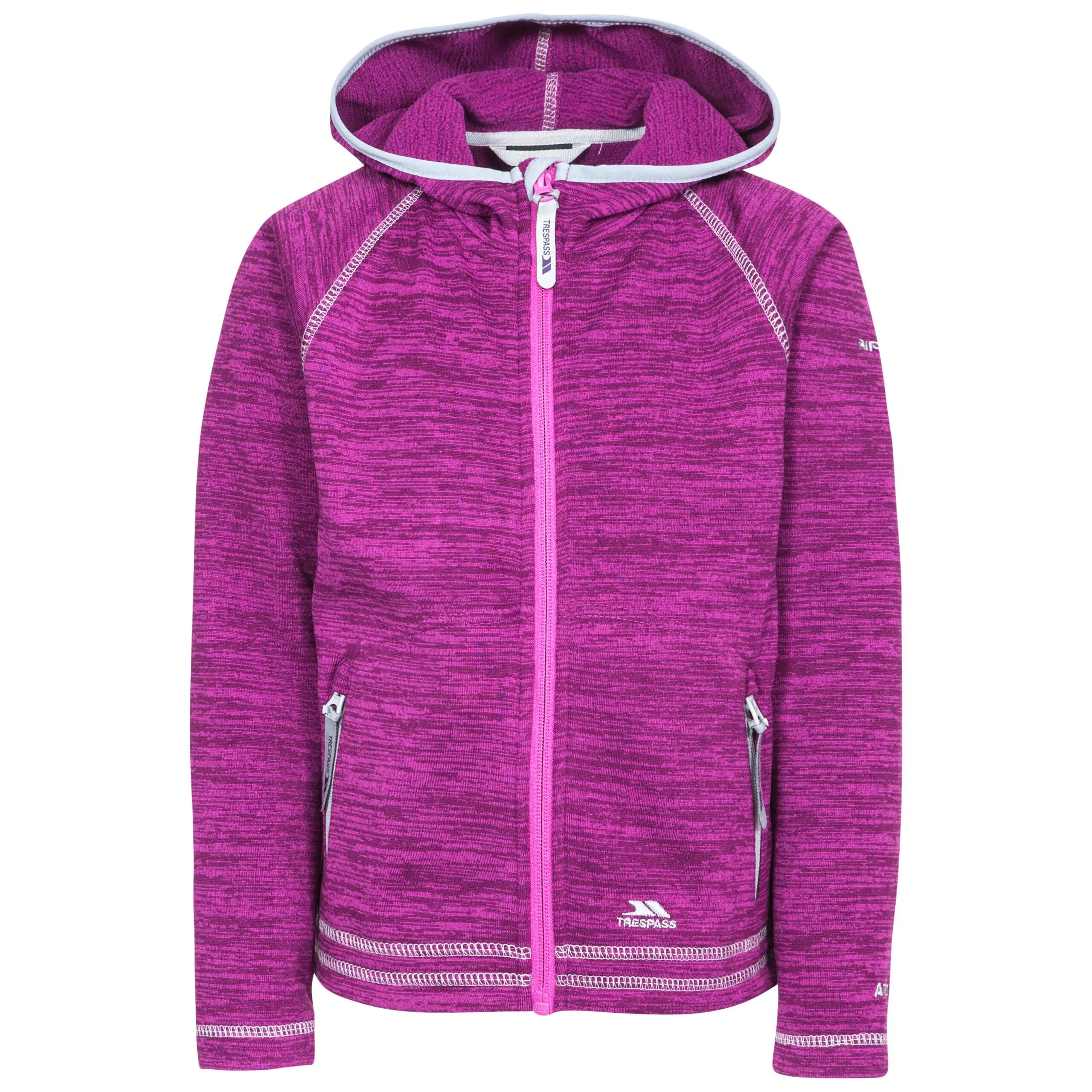 2058 Forro polar femenino con capucha y cremallera completa Purple Orchid Marl 3/5