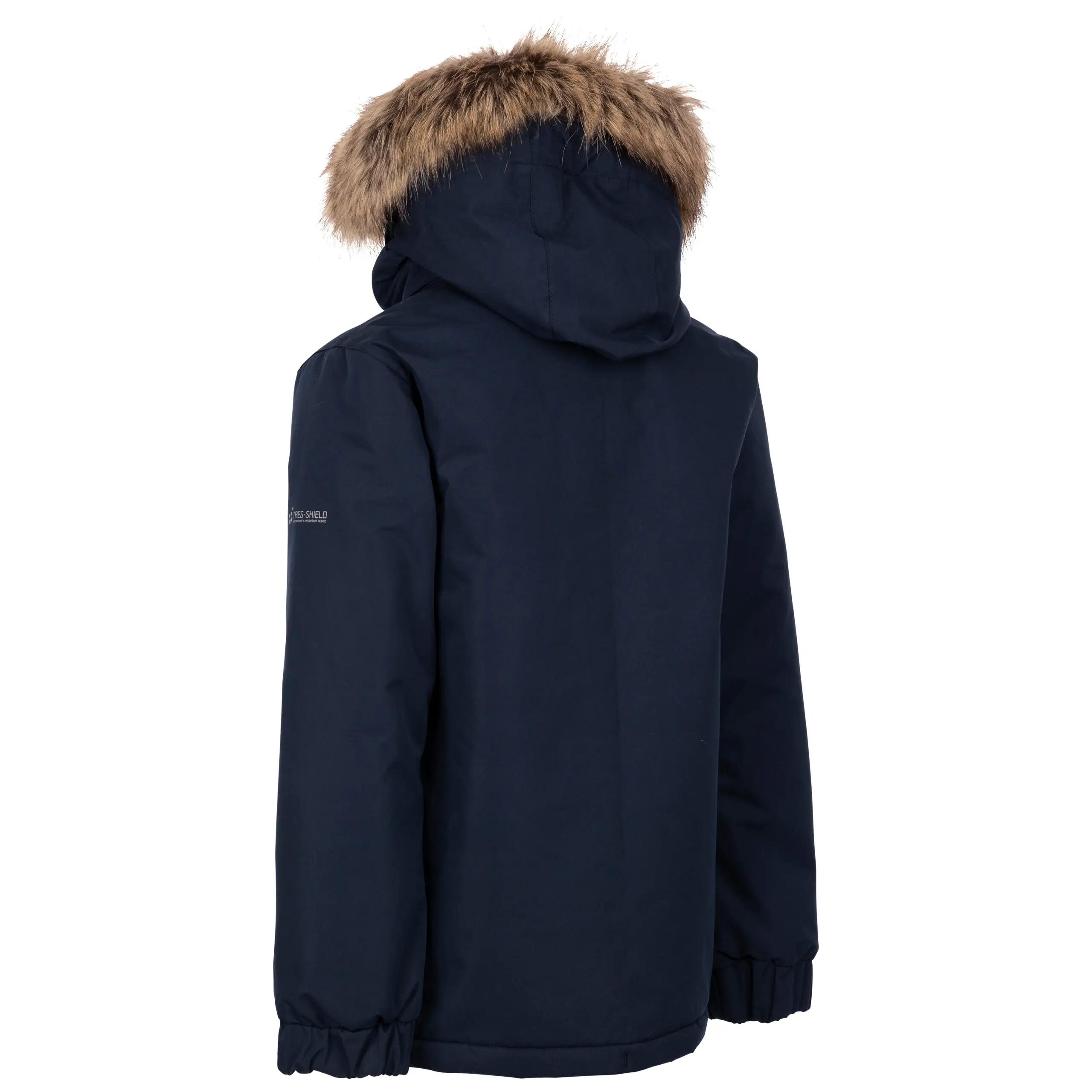 2058 Wyald veste pluie enfant marine 2/3, capuche amovible 2/3
