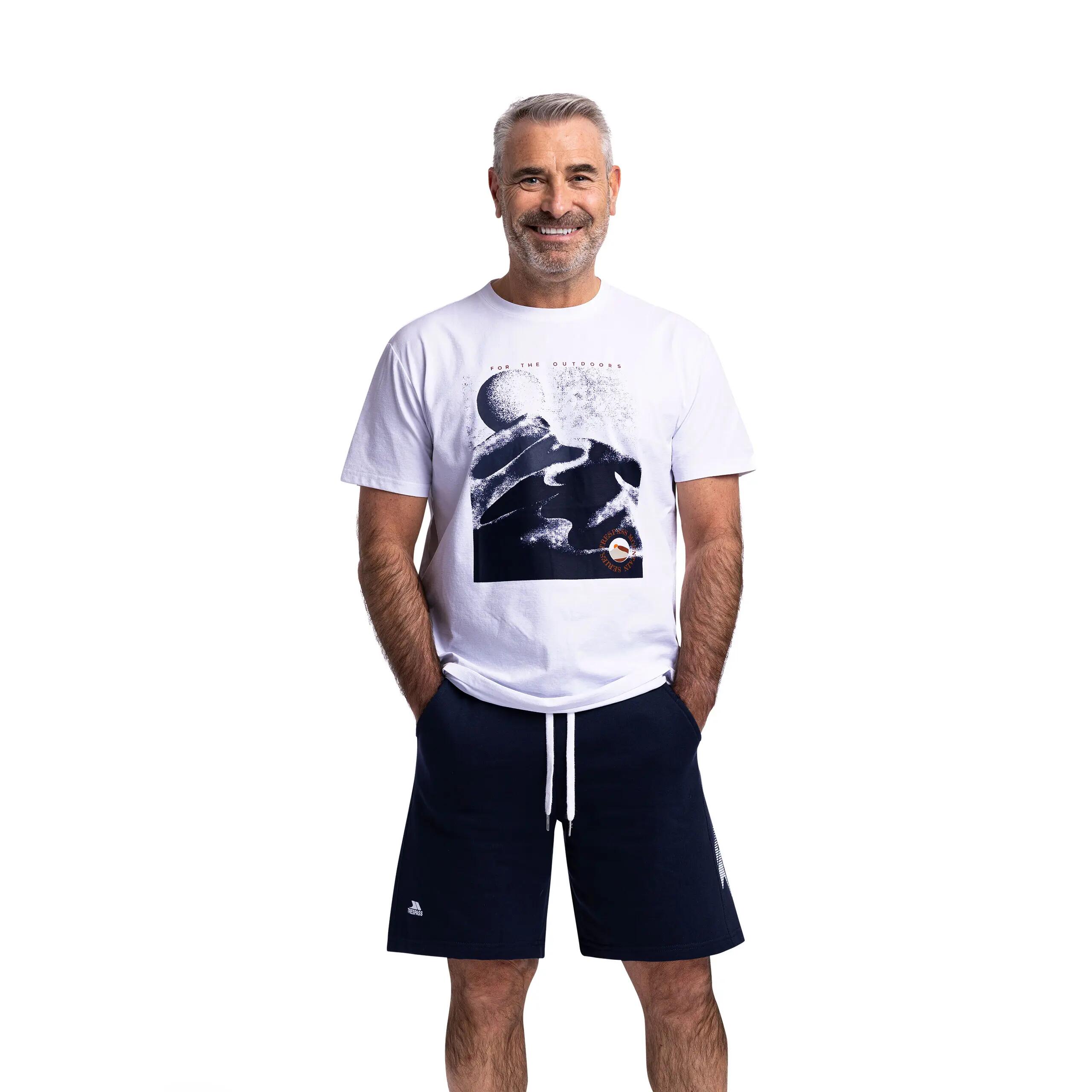 Trespass Sagnay - T-shirt décontracté pour Homme Blanc 4/5