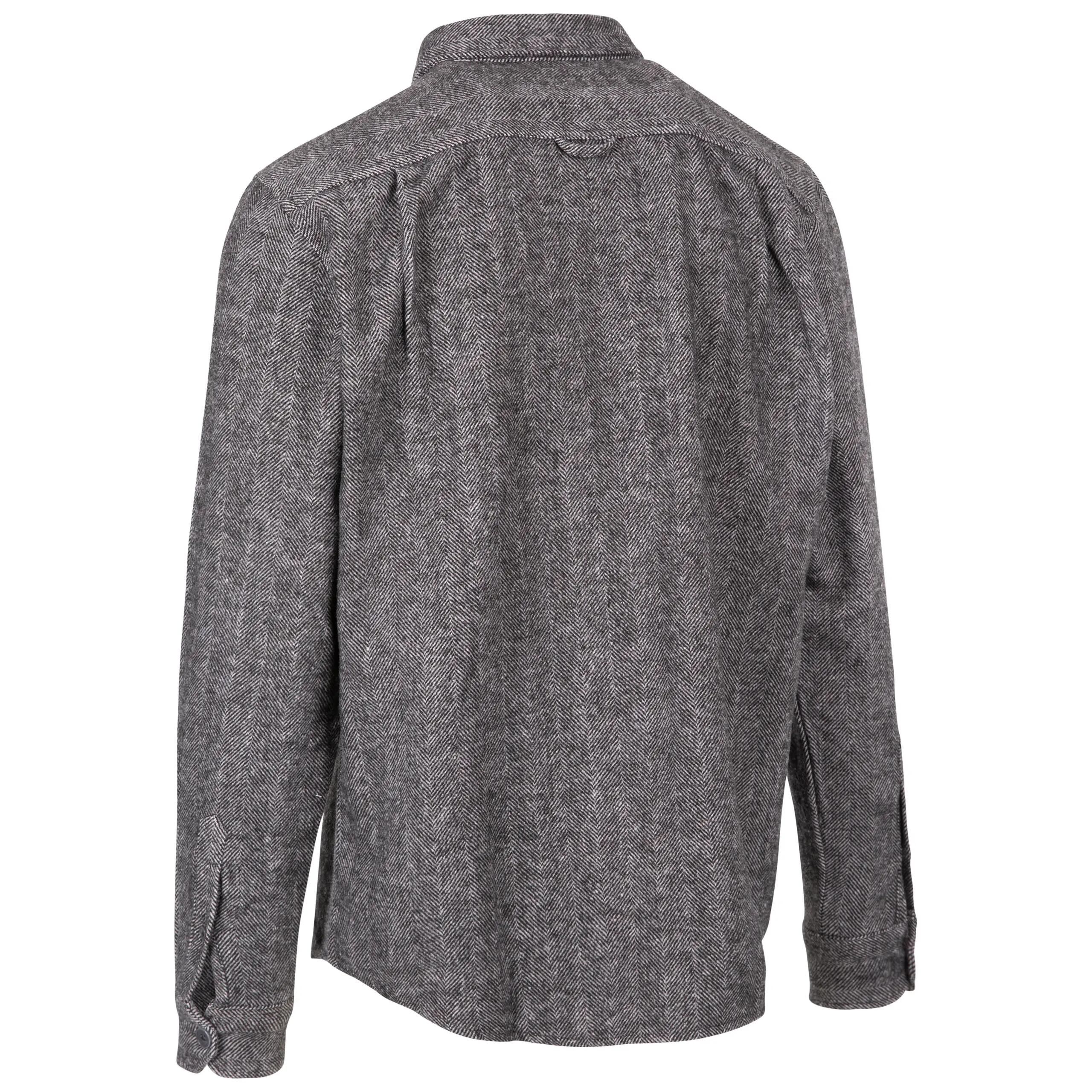 Trespass Potsgrove - Camisa informal para hombre gris en espiga 2/2