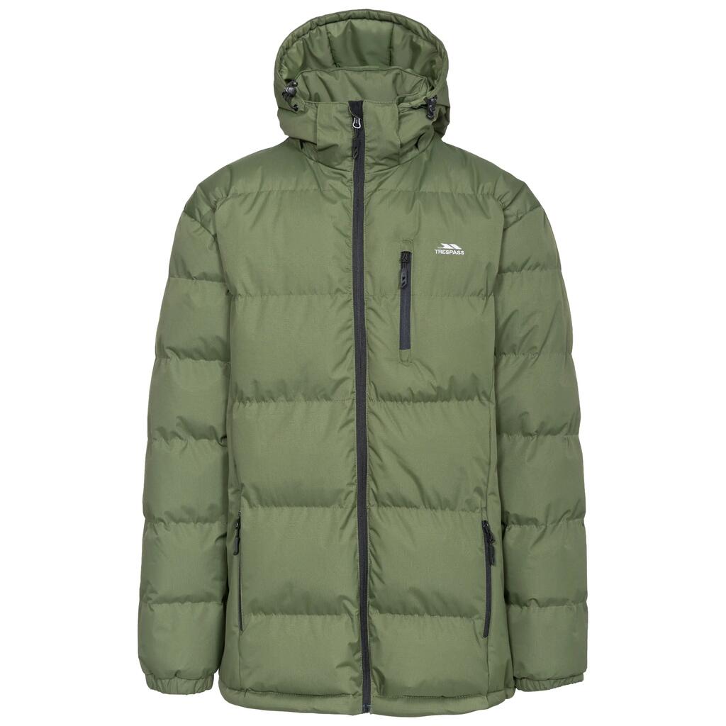 Mens Padded Jacket Casual Winter Coat Clip