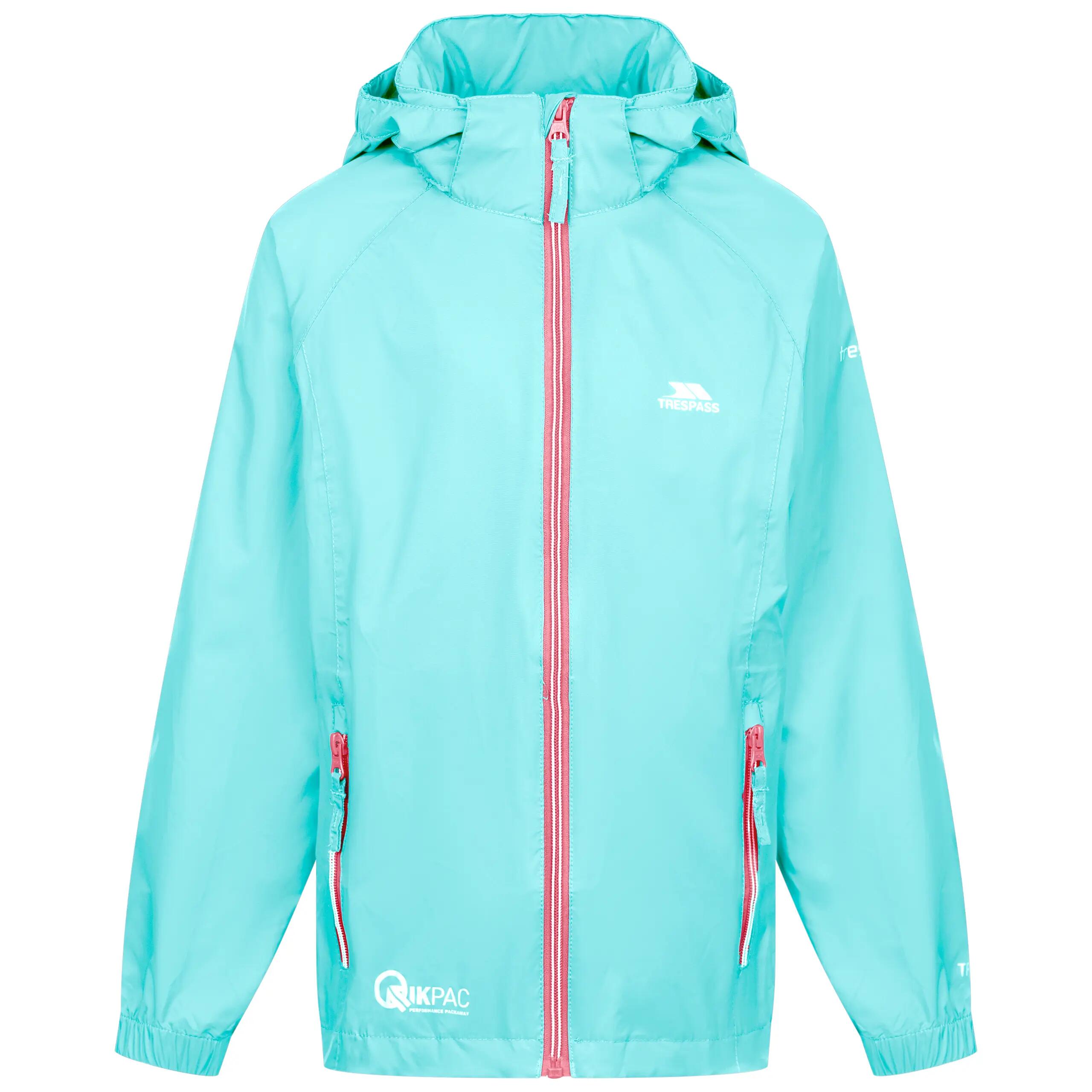 Regenjacke für Mädchen Trespass Qikpac X 2/6