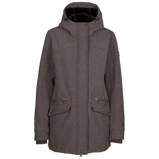 Trespass Anza - Veste Softshell Femme Gris Foncé Chiné