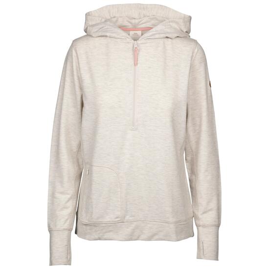 Trespass Zia - Sweat à capuche décontracté pour Femme Crème Chiné