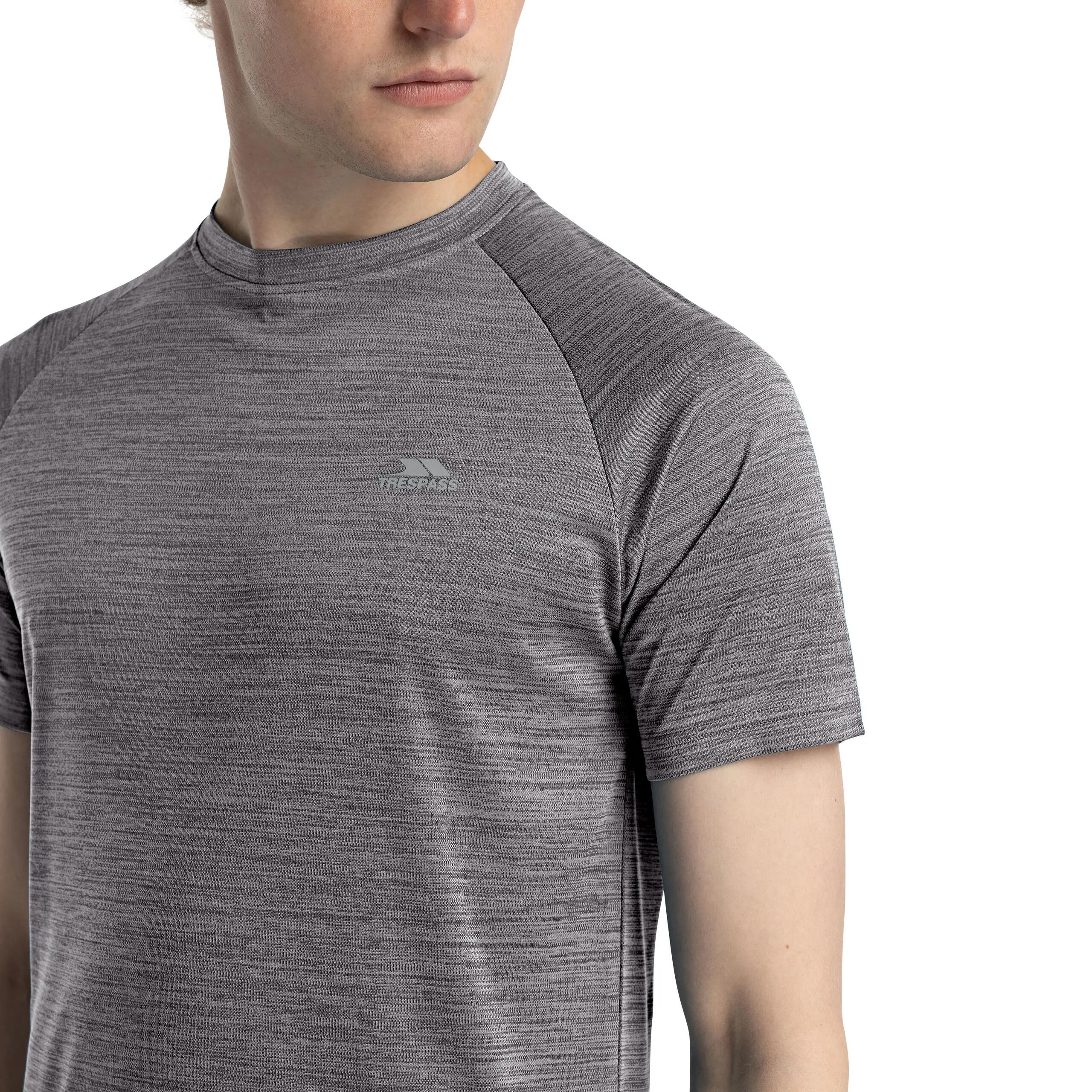 T-shirt Trespass LEECANA uomo grigio 100% poliestere Duoskin 3/7