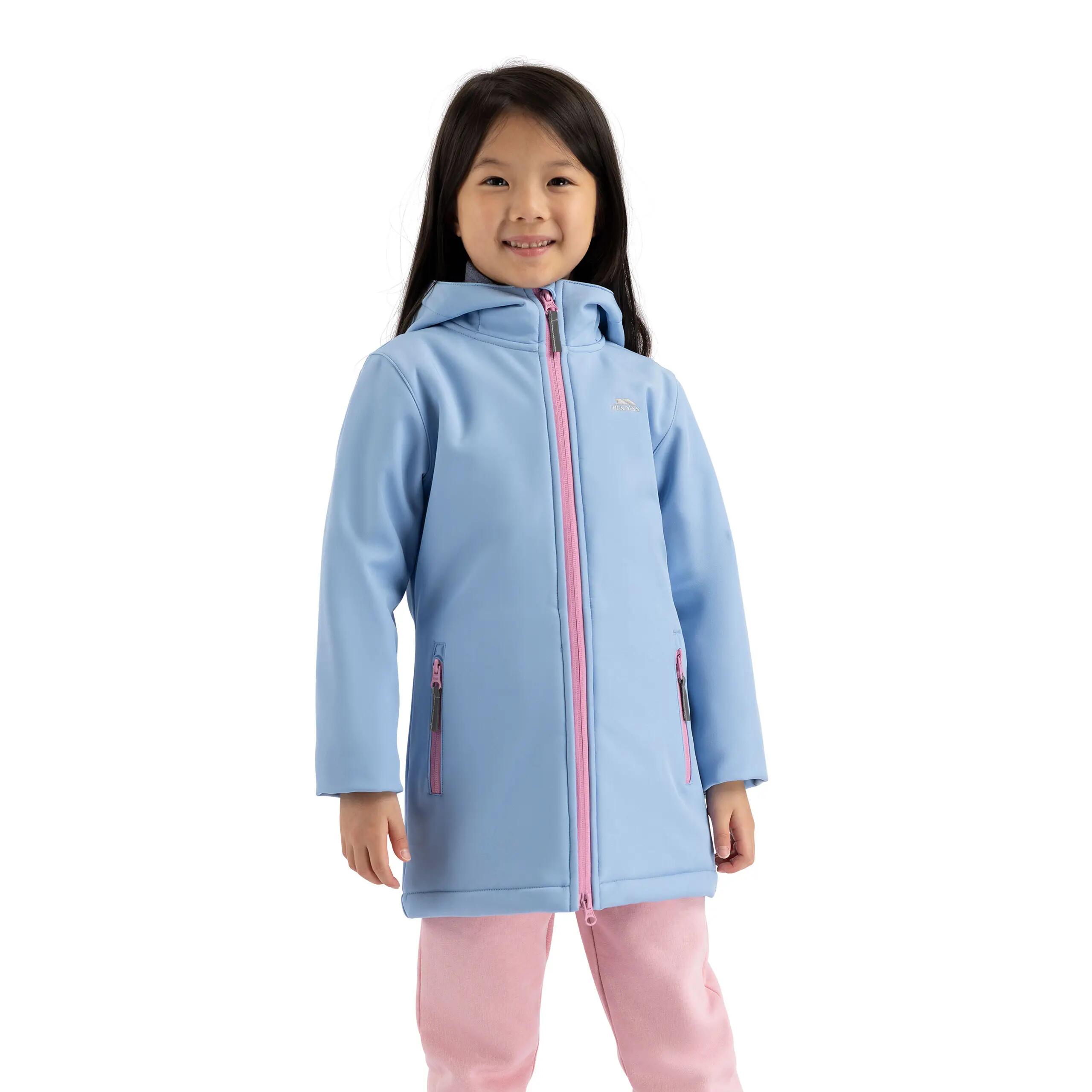 2058 Brennagh - Veste softshell femme longue bleu cornflower 7/8 4/5