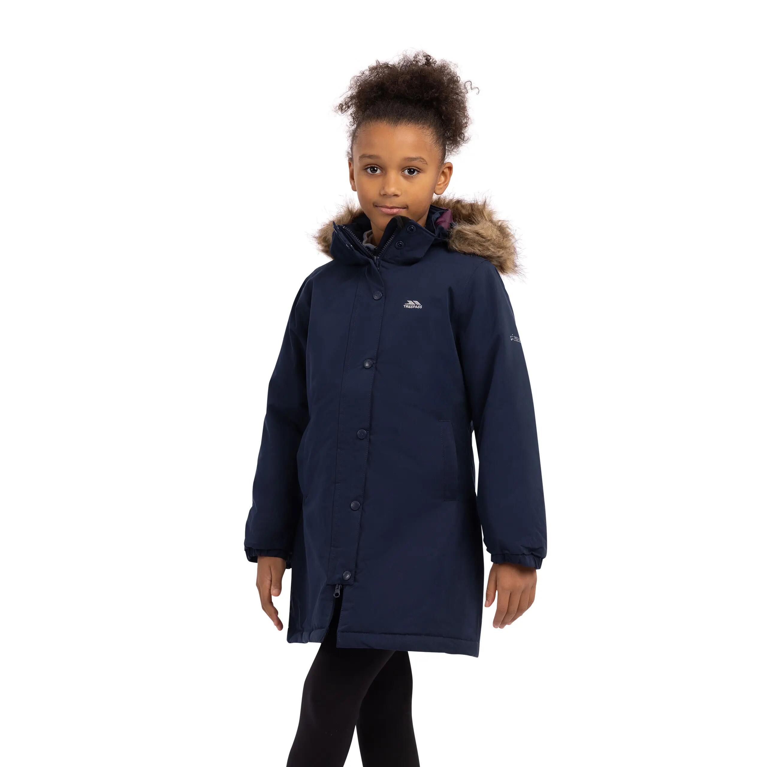 Trespass Astound - Veste femme 3/4 imperméable TP50 Marine 2/5