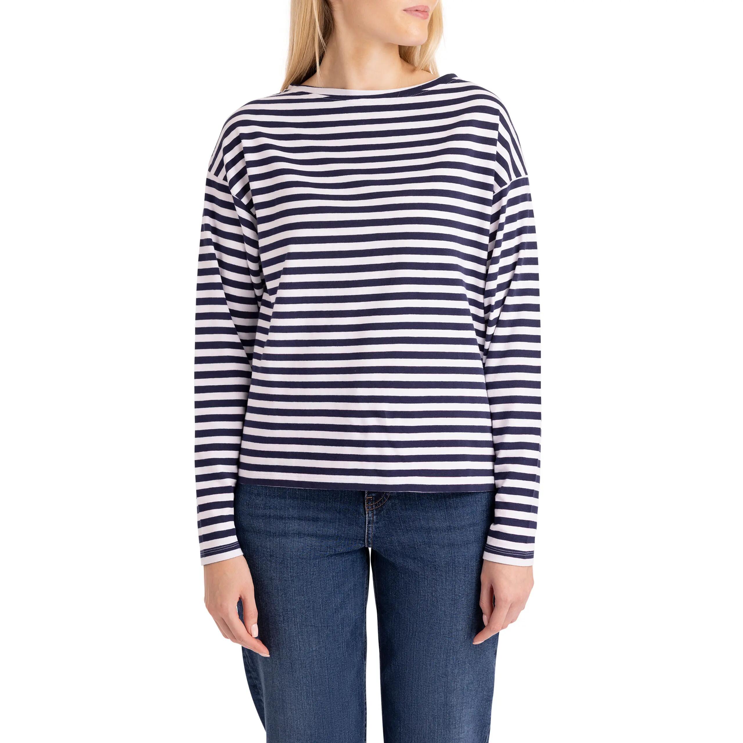 T-shirt donna Trespass Thelma maniche lunghe a righe L. 4/5
