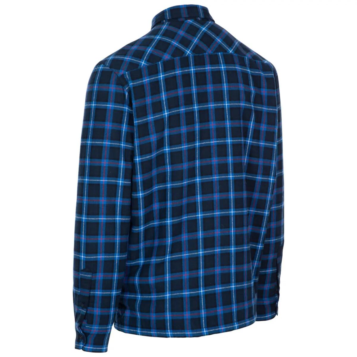 Trespass Rapeseed - Camisa a cuadros para hombre Azul oscuro a cuadros 2/5