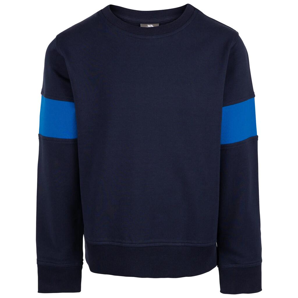 Boys Long Sleeve Cotton Top Ribbed Neck and Contrasting Sleeves Antro