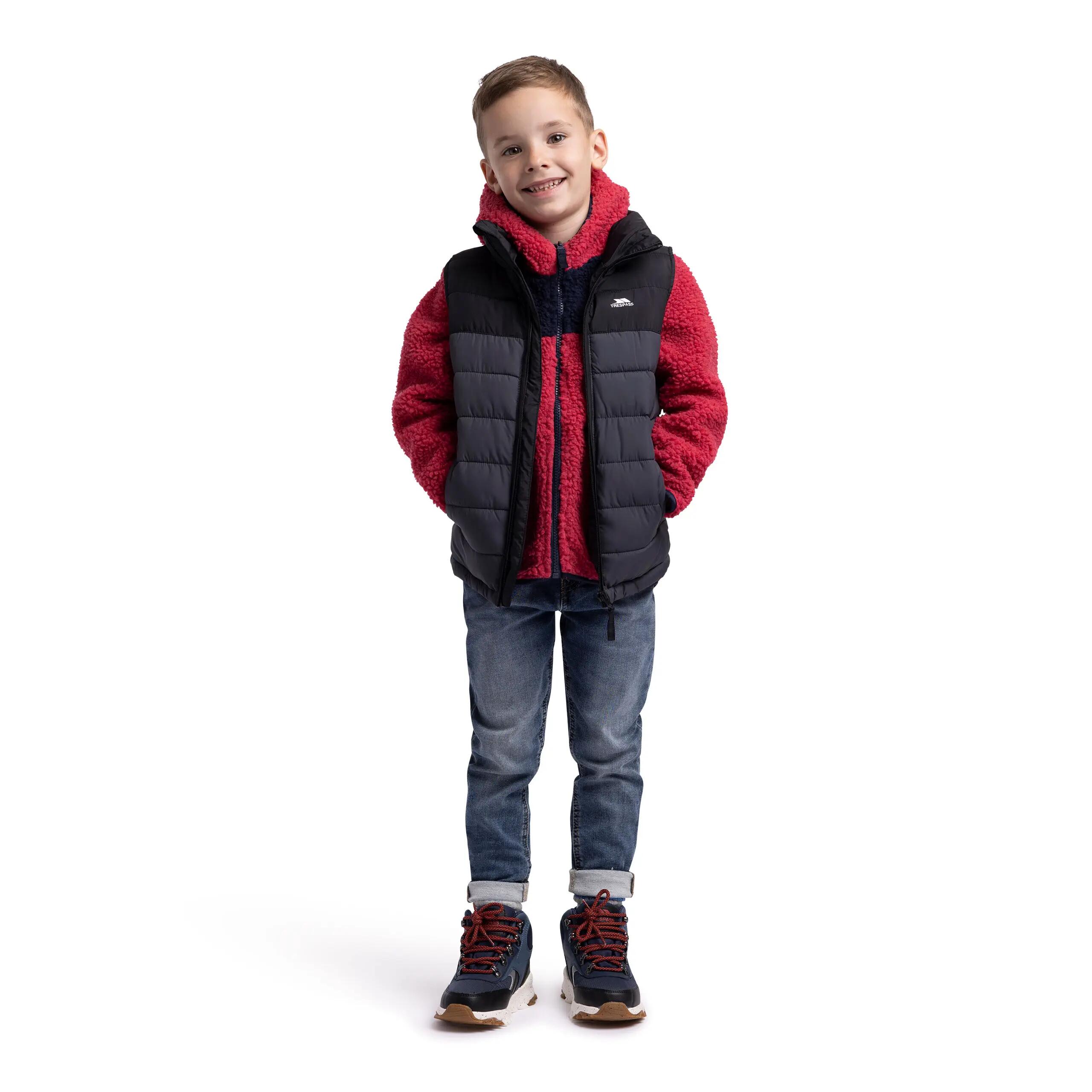 Trespass Oskar Gilet – Kinderweste schwarz 7/8 3/5