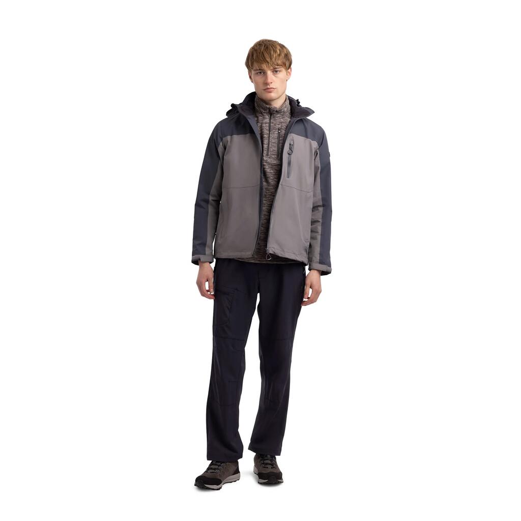 Mens Waterproof Jacket with Zip off Hood and Zipped Pockets Curbridge