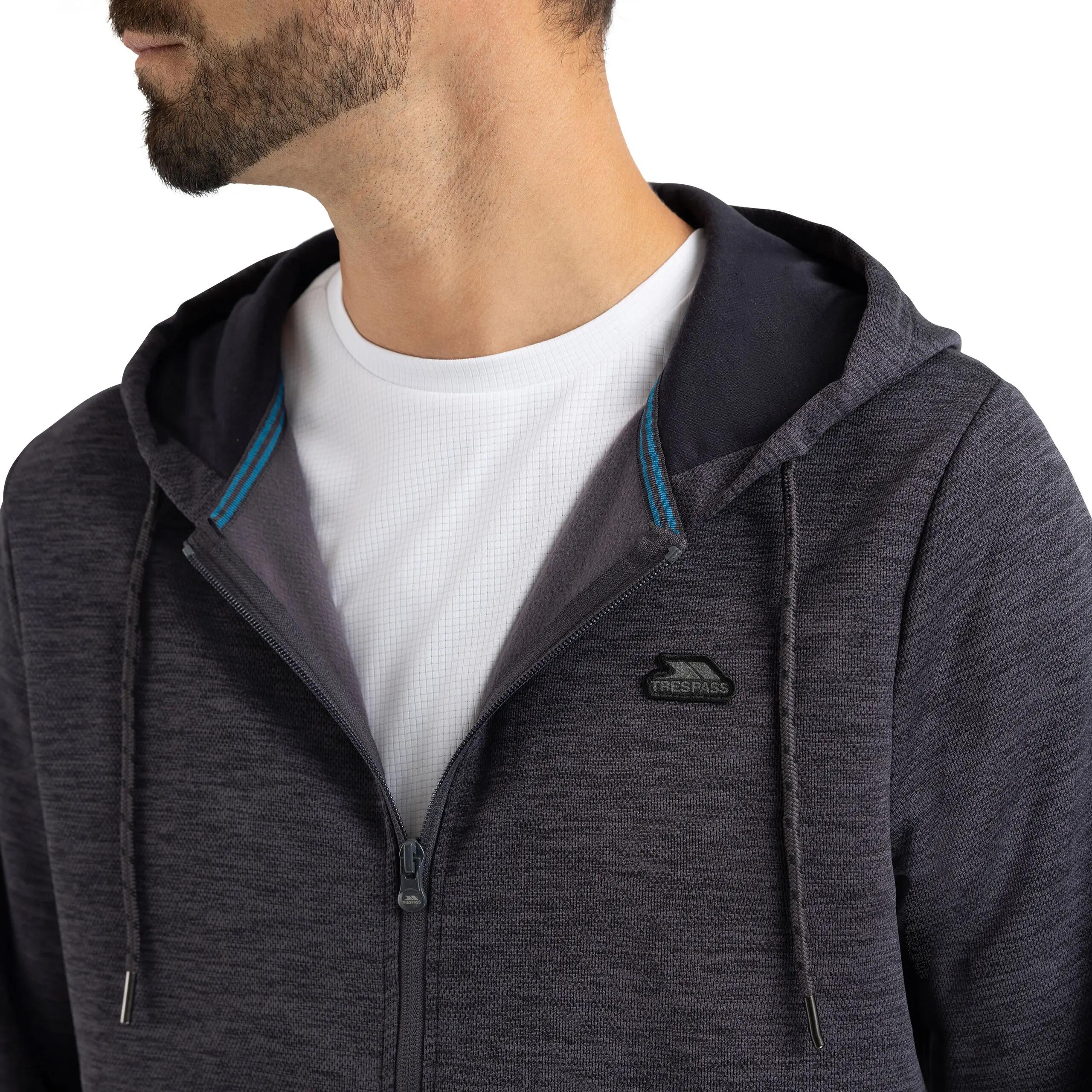 Trespass Fewston - Sweat à capuche décontracté pour Homme Dark Flint Marl 3/5