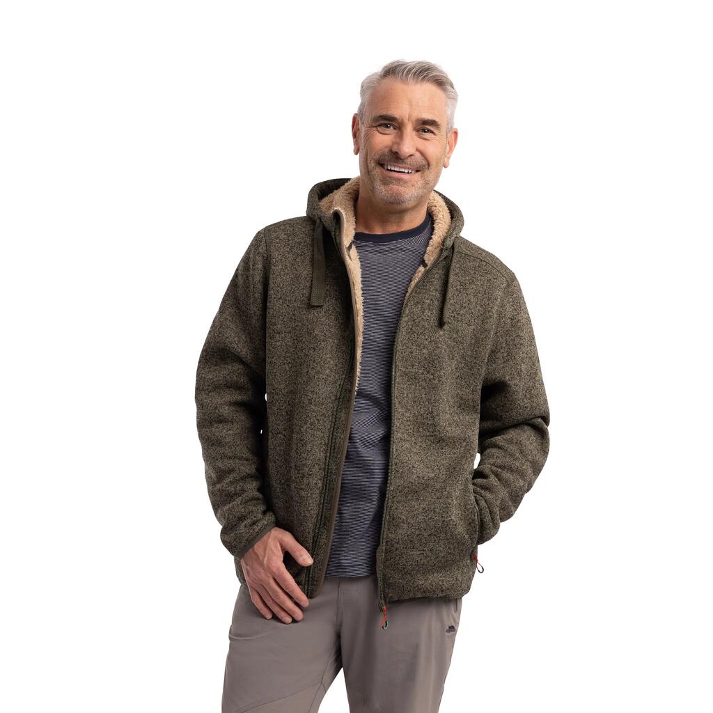 Men's Hooded Knitted Full Front Zip Fleece - Tableypipe