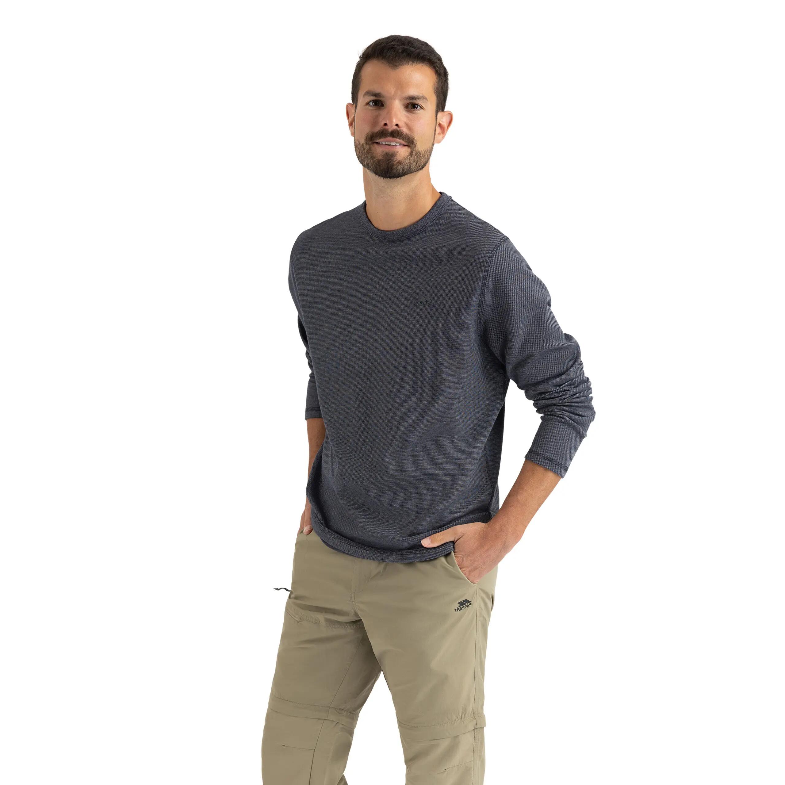 Trespass Calverley pull homme Dark Flint Marl 3/5