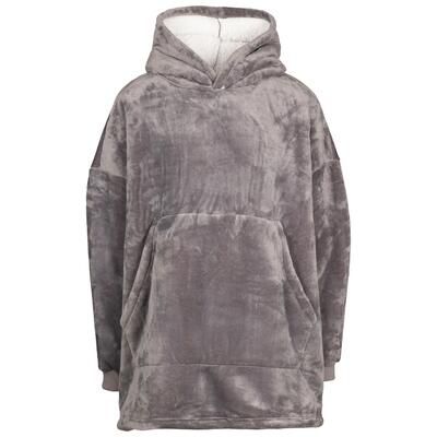 Trespass cosiness - oversized hoodie at300 stormgrijs